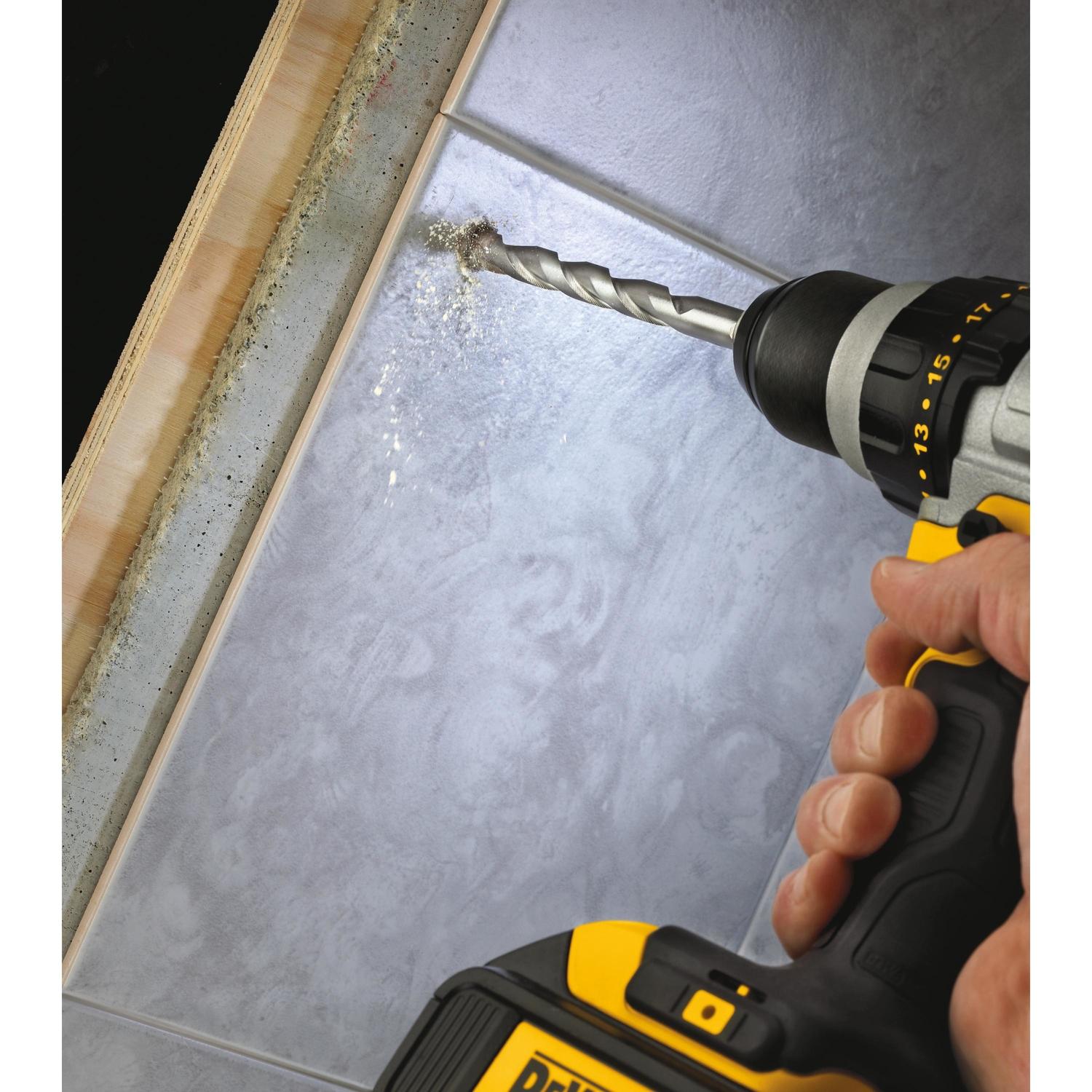 DEWALT 5/16 in. X 5-1/4 in. L Carbide Tipped Masonry Drill Bit Hex Shank 1 pc