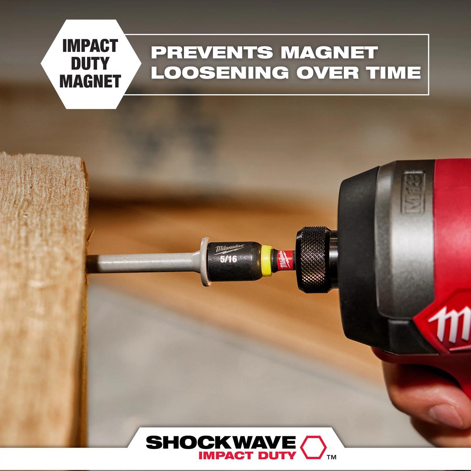 Milwaukee 6 in. L Steel Magnetic Nut Setter Set 6 pc