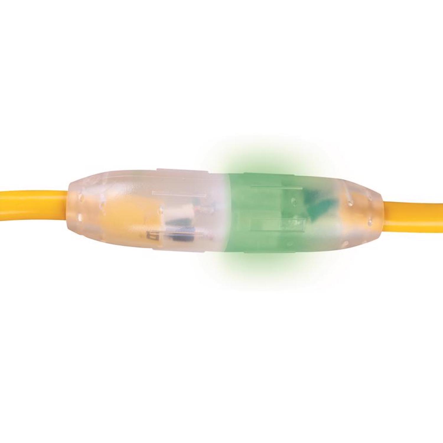 Monster Just Power It Up Outdoor 50 ft. L Yellow Extension Cord 10/3 SJTW