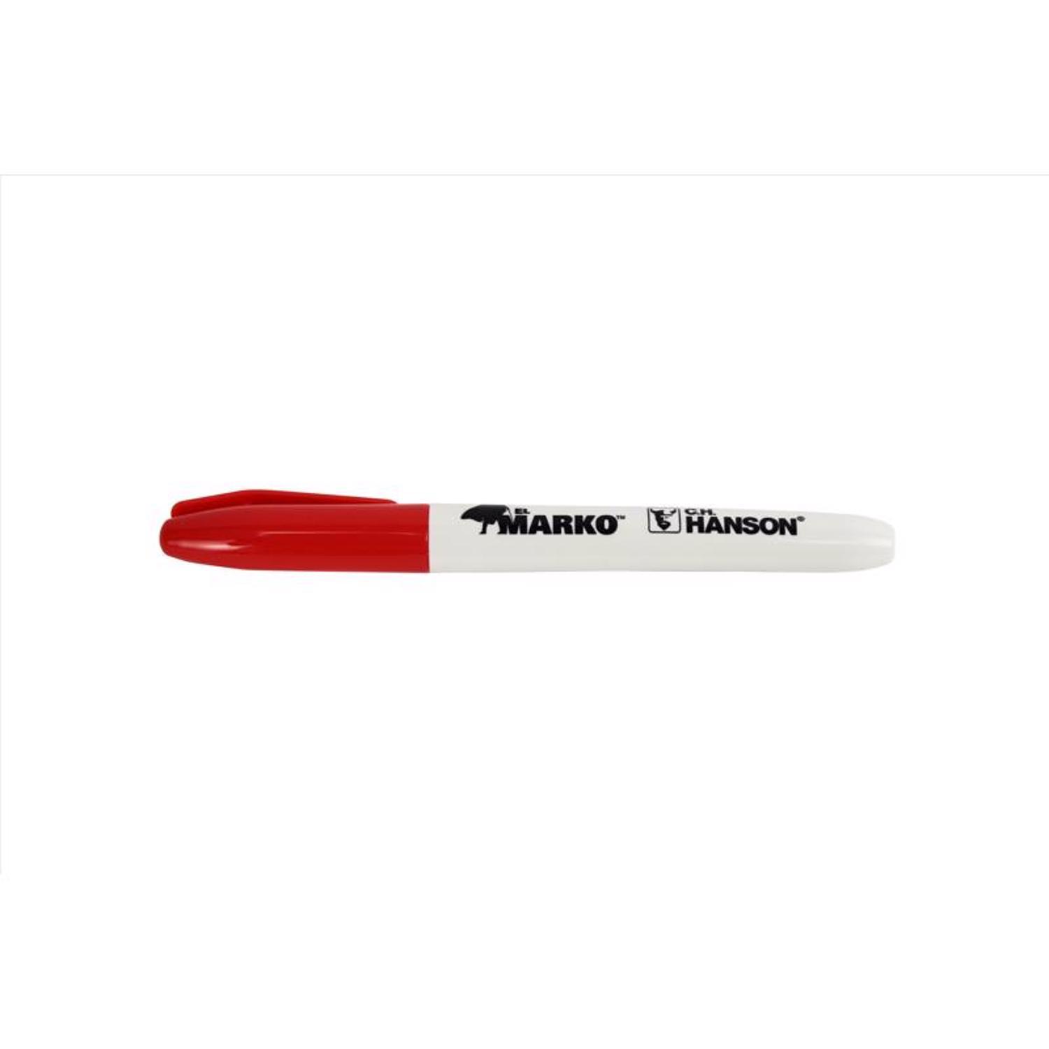 C.H. Hanson Sure Point, CH Hanson Red Medium Tip Permanent Marker 1 pk