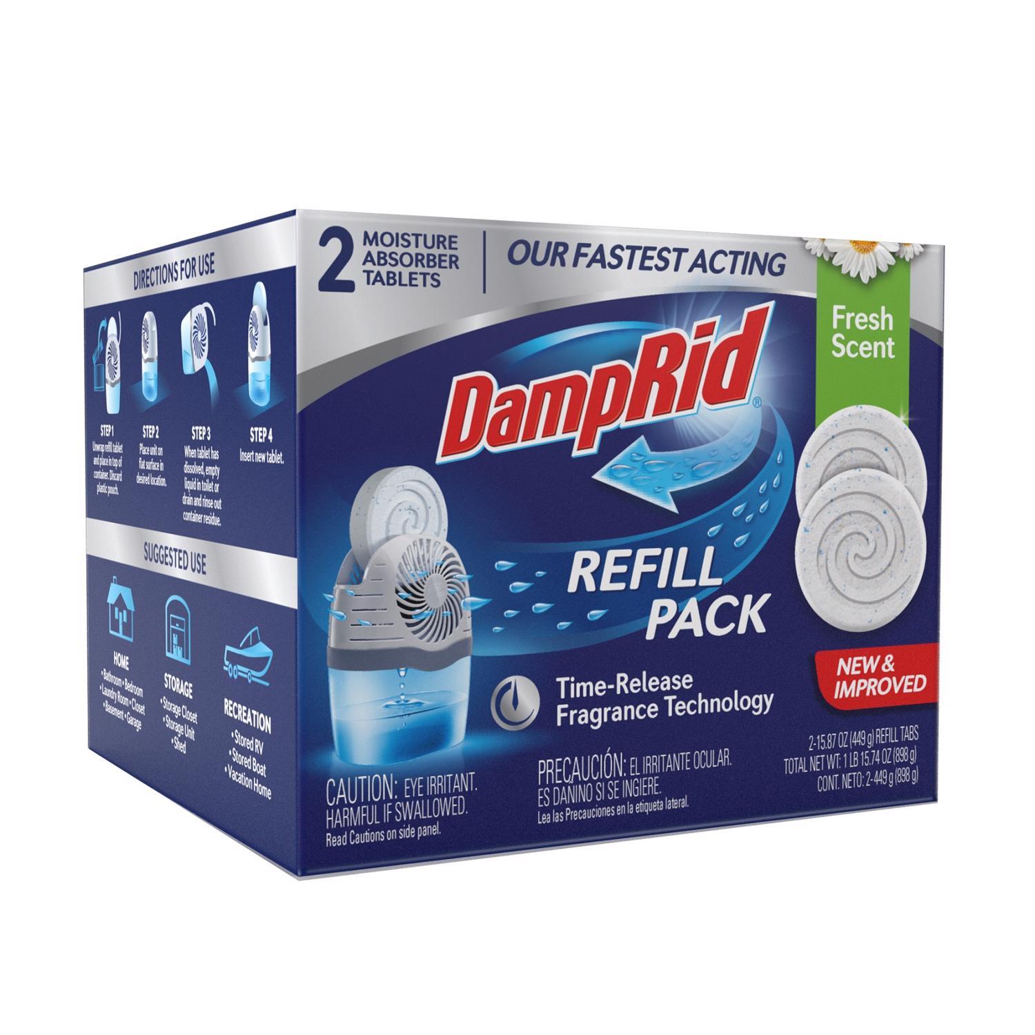 Damp Rid Moisture Absorber Refill Fresh Scent 15.87 oz 2 pk
