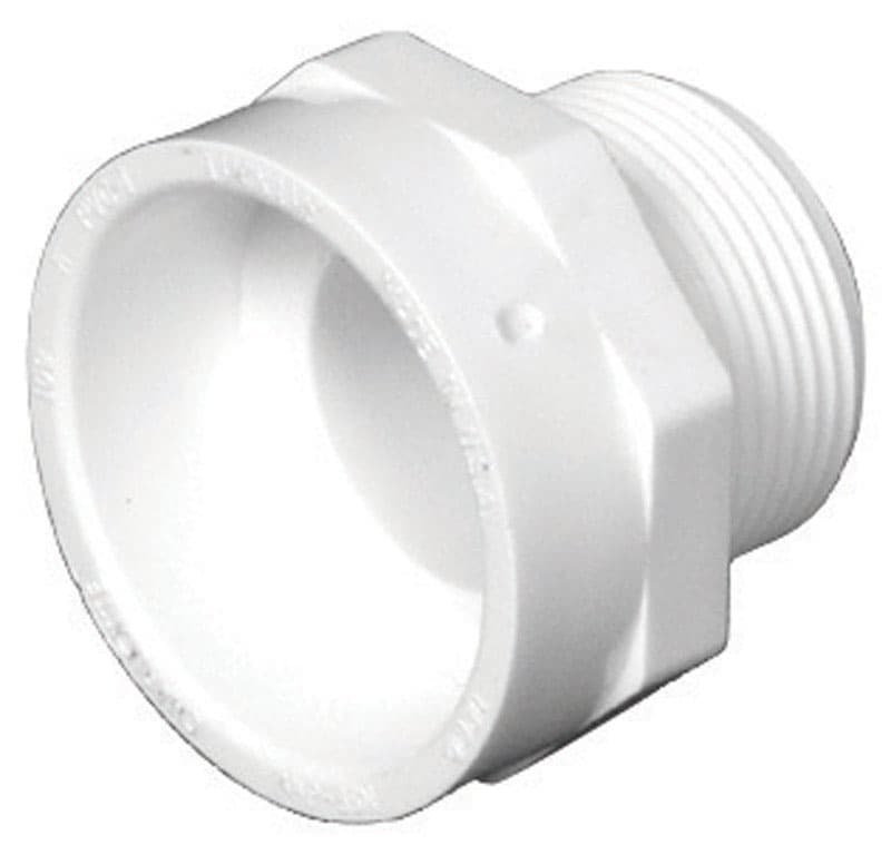 Charlotte Pipe Schedule 40 3 in. Hub X 3 in. D PVC Pipe Adapter 1 pk