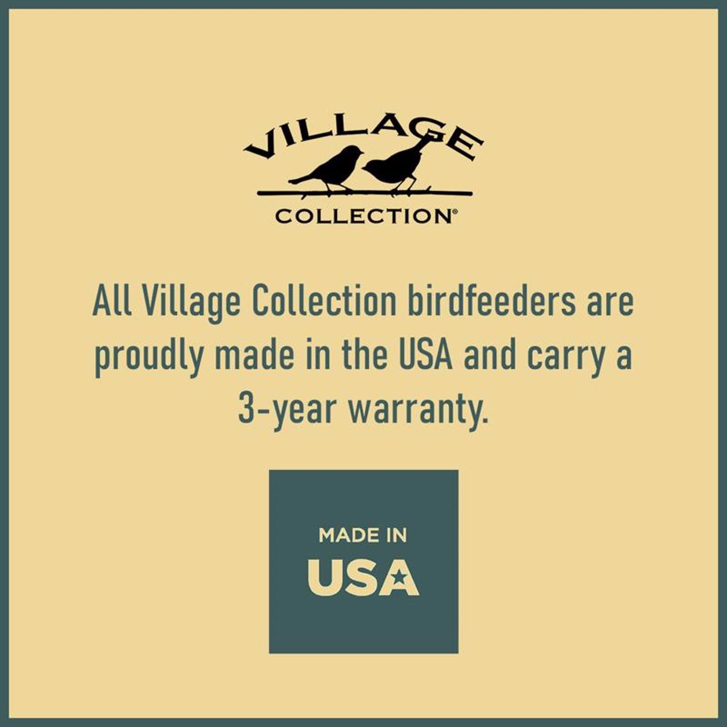 North States Village Wild Bird 5 lb Plastic Old Town Pub Hopper Bird Feeder 4 ports