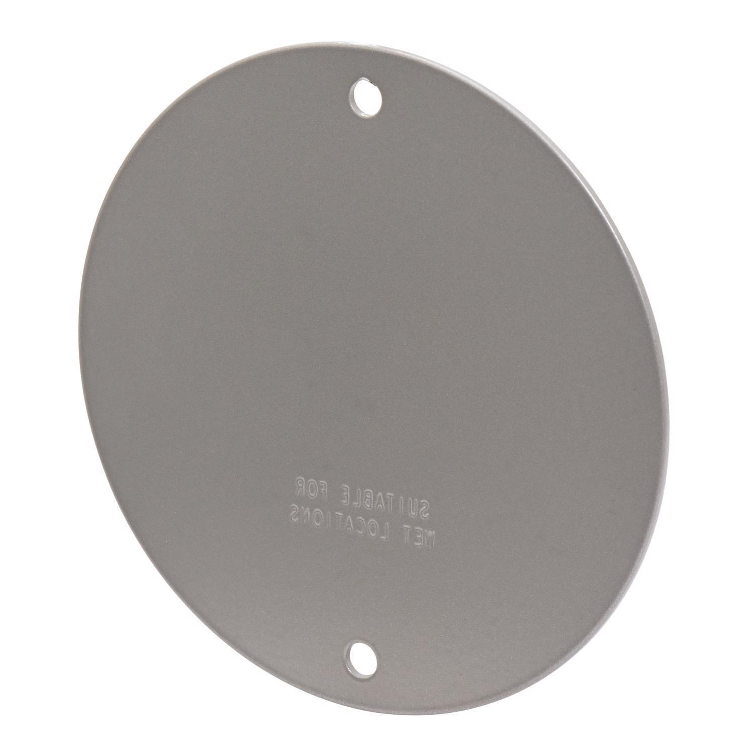 Sigma Engineered Solutions Round Steel 4.13 in. H X 4.13 in. W Flat Box Cover