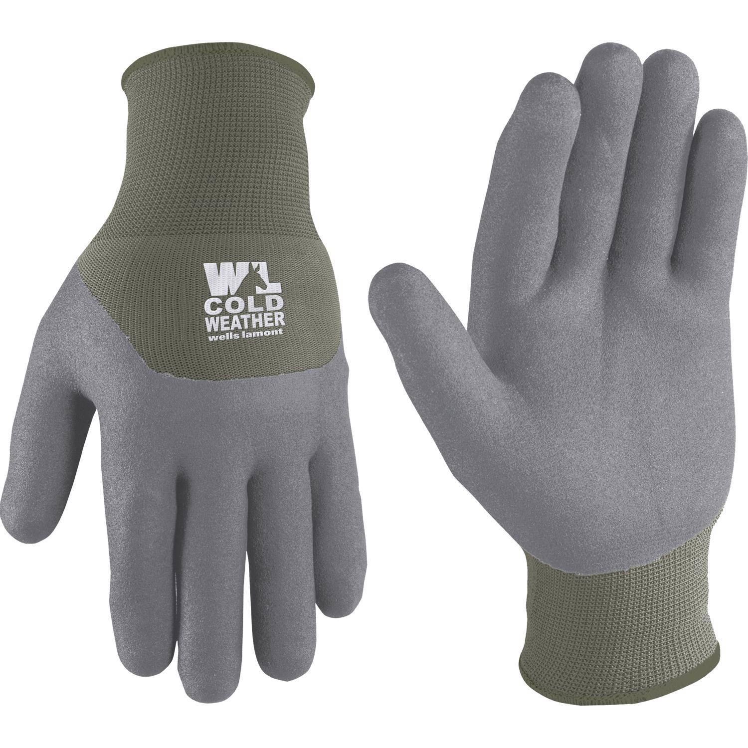 Wells Lamont Men's Work Gloves Gray L 3 pk