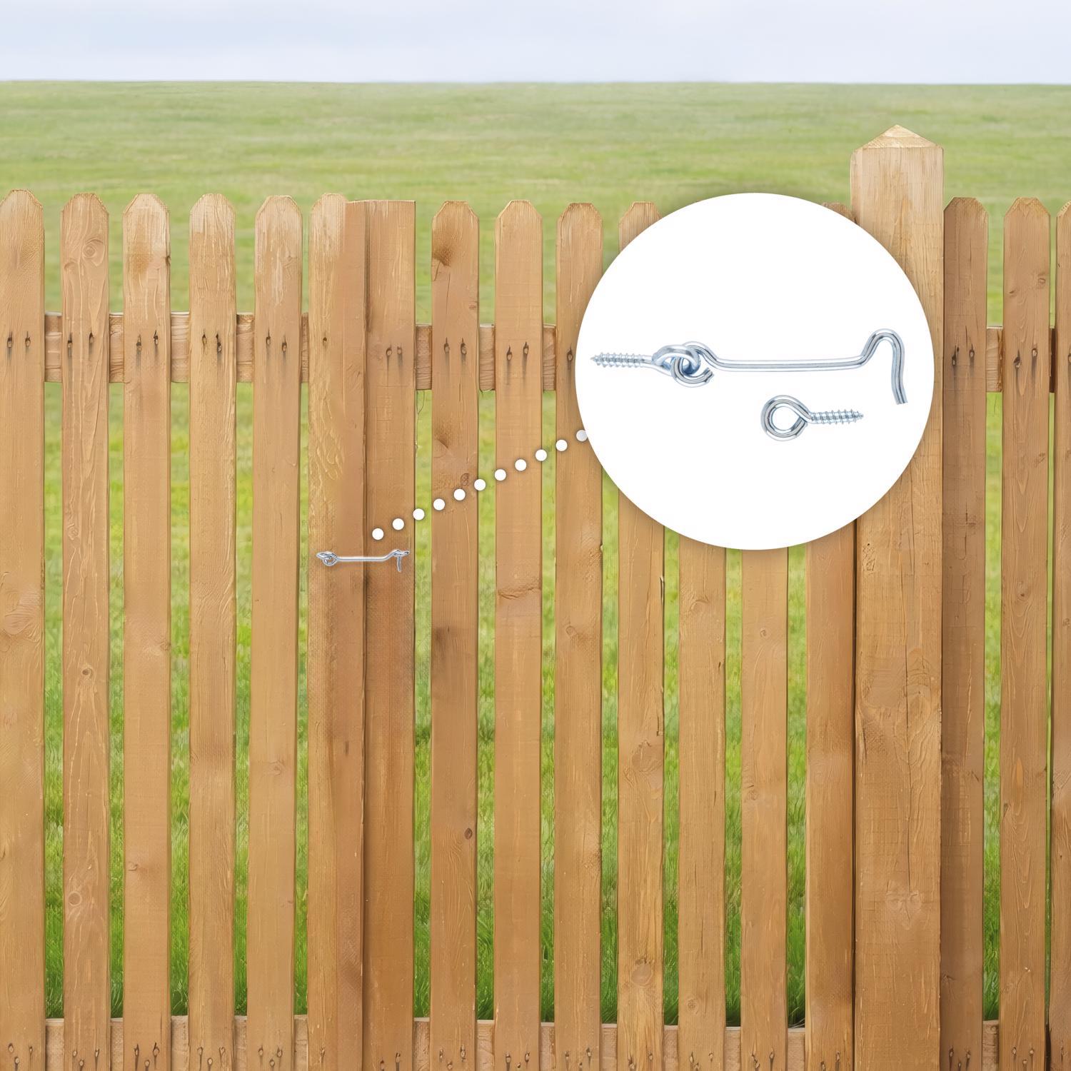 Ace 3 in. L Steel Gate Hooks 2 pk