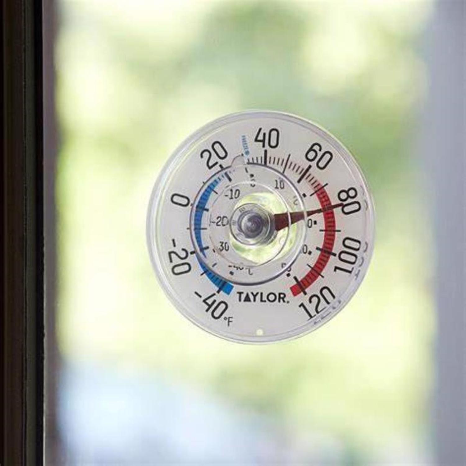 Taylor Dial Thermometer Plastic Clear 3.5 in.