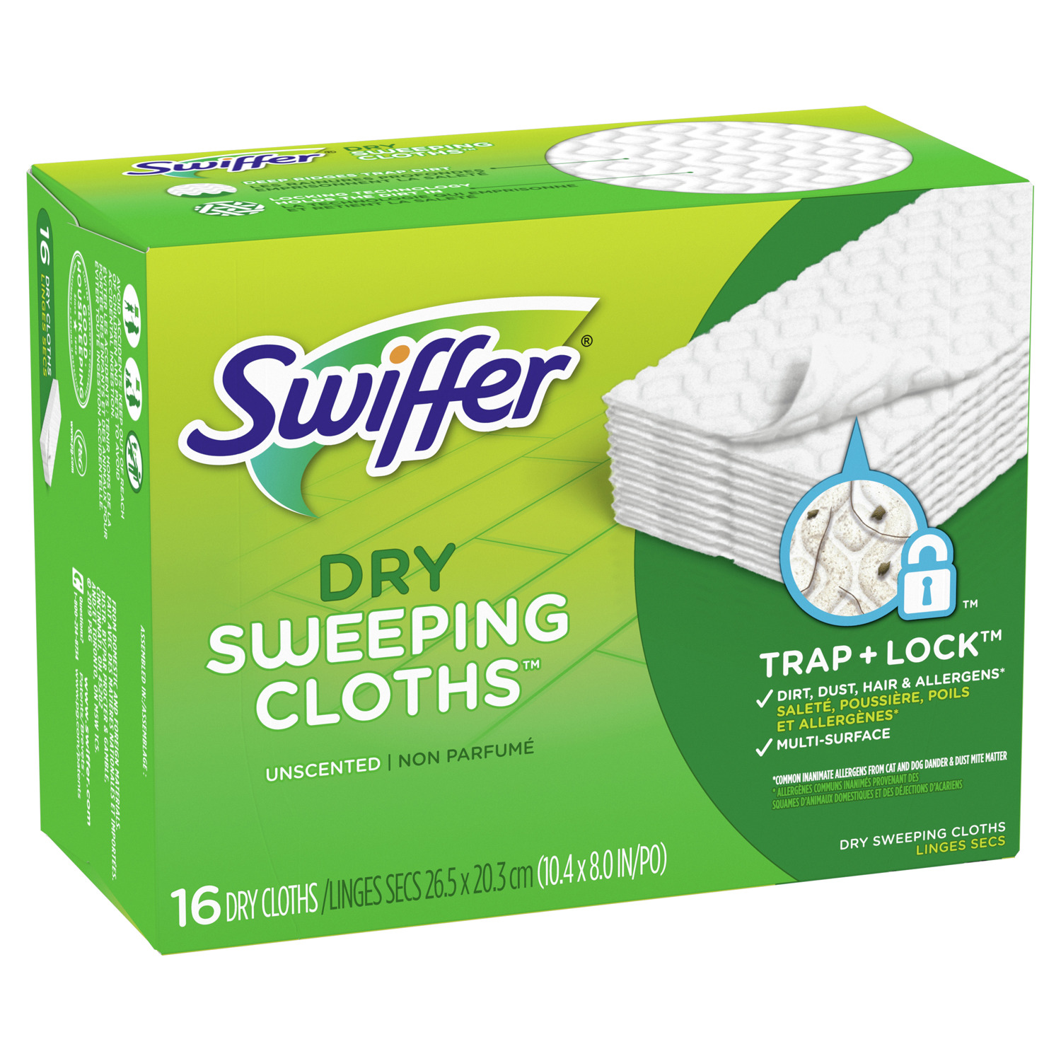 Swiffer Sweeper 5.4 in. Dry Microfiber Dust Mop Refill 16 pk