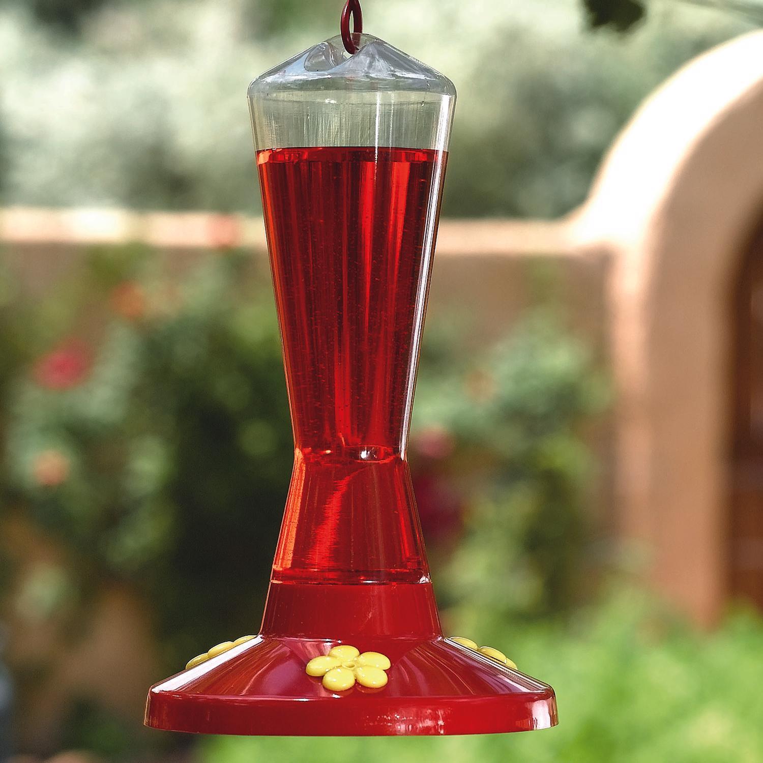 Perky-Pet Hummingbird 8 oz Plastic Nectar Bird Feeder 3 ports