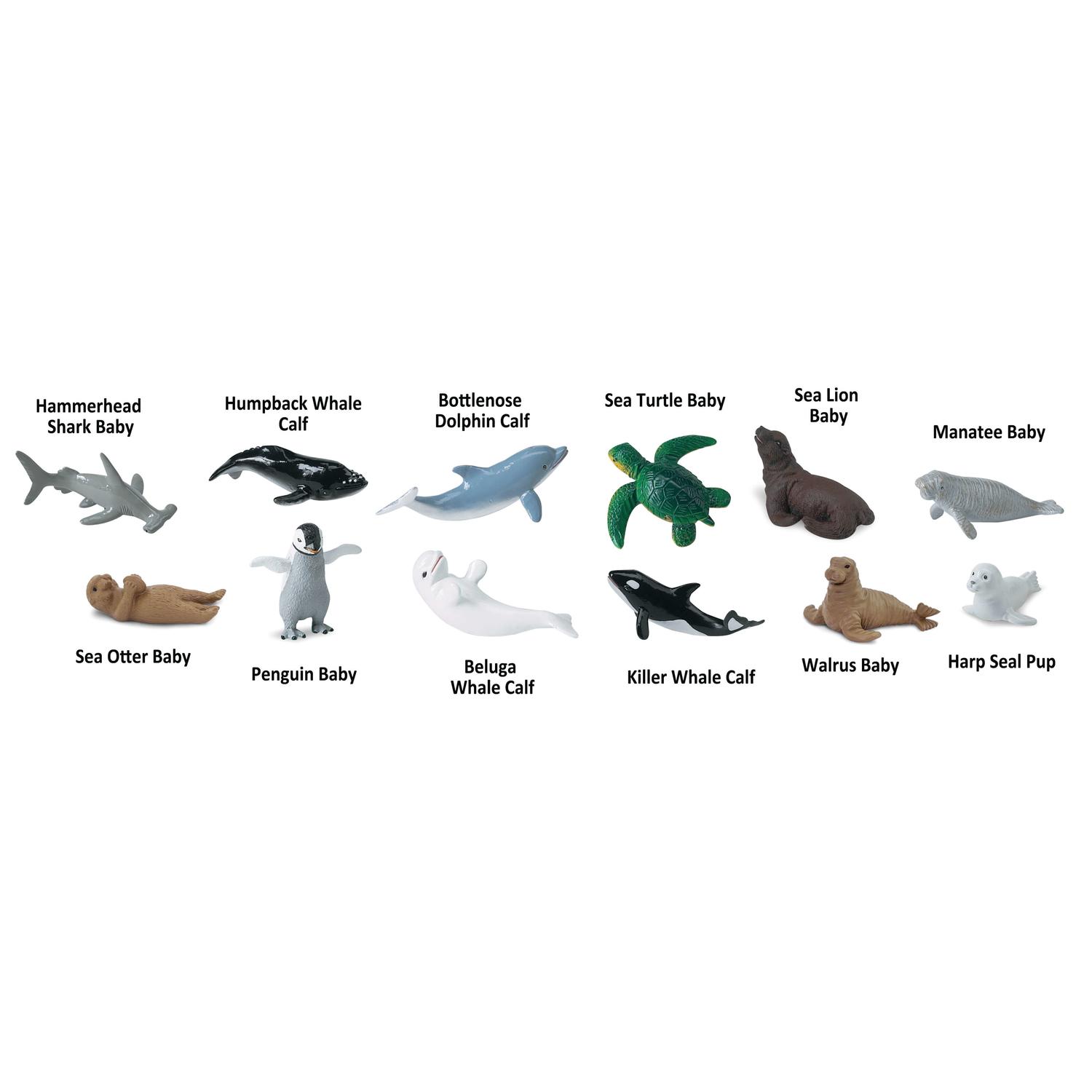 Safari Ltd. Toobs Baby Sea Life Toy Multicolor 12 pc