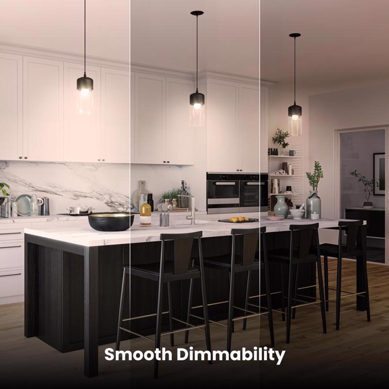 Feit A19 E26 (Medium) LED Bulb Bright White 60 Watt Equivalence 4 pk