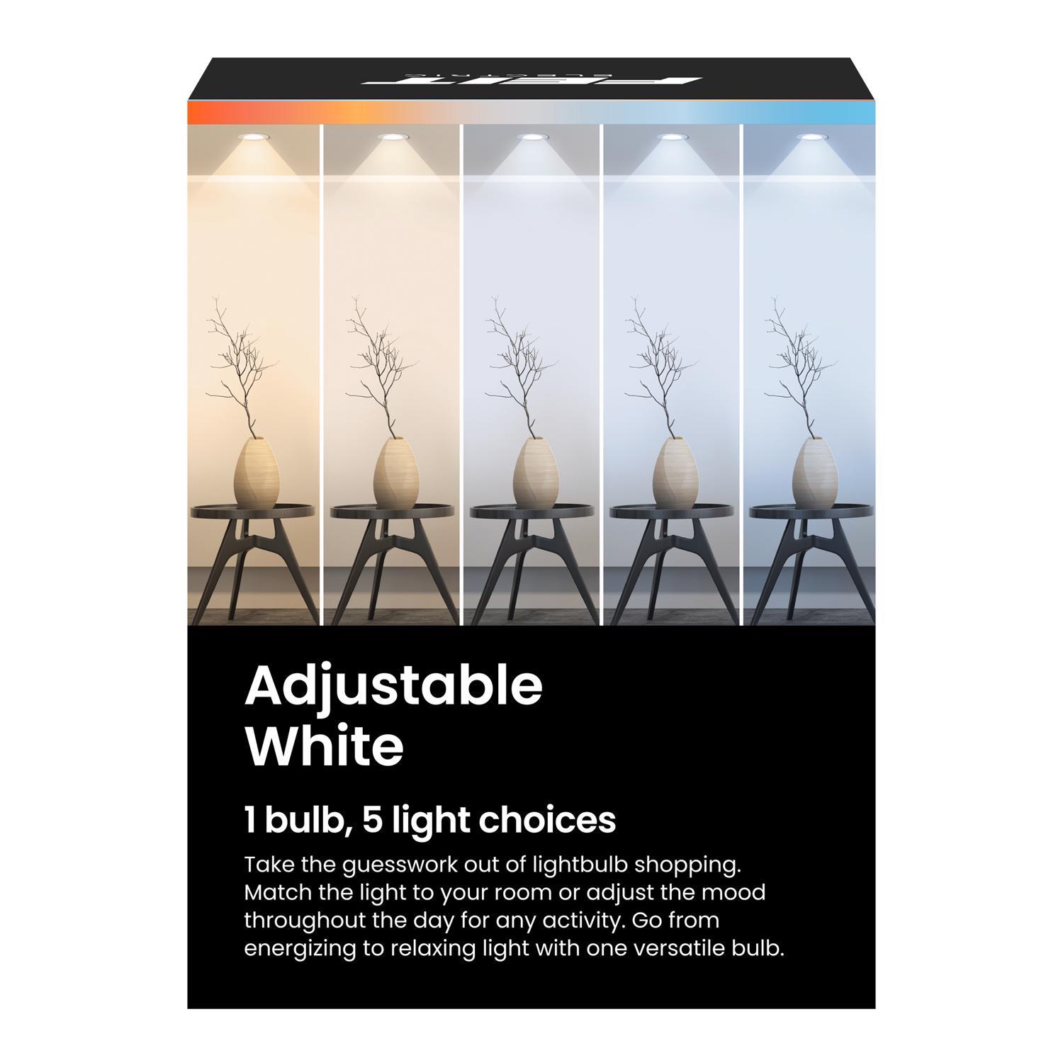 Feit PAR20 E26 (Medium) Smart-Enabled LED Bulb Adjustable White 50 Watt Equivalence 1 pk