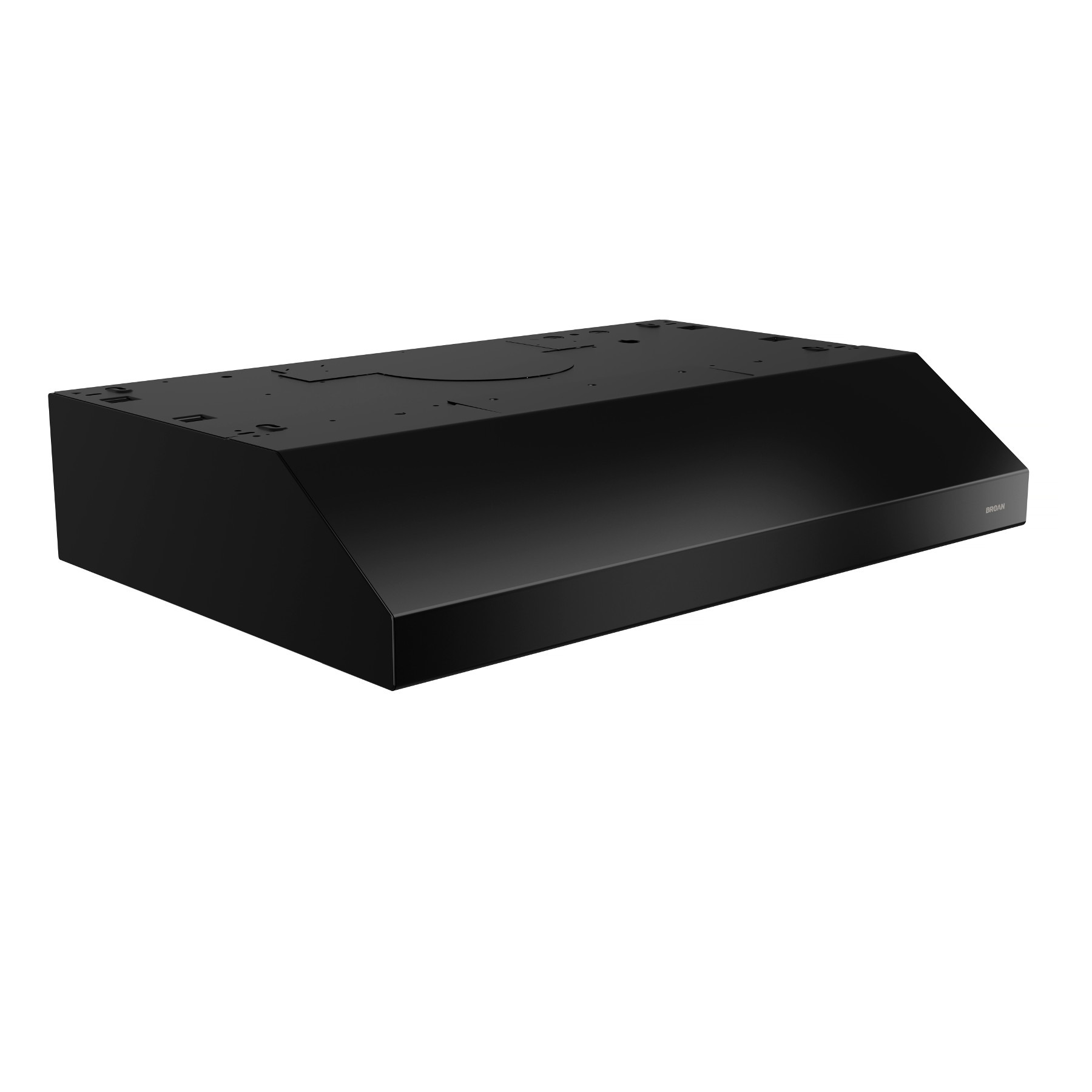 BROAN Glacier 30-Inch 300 Max Blower CFM 5 Sones Black Range Hood
