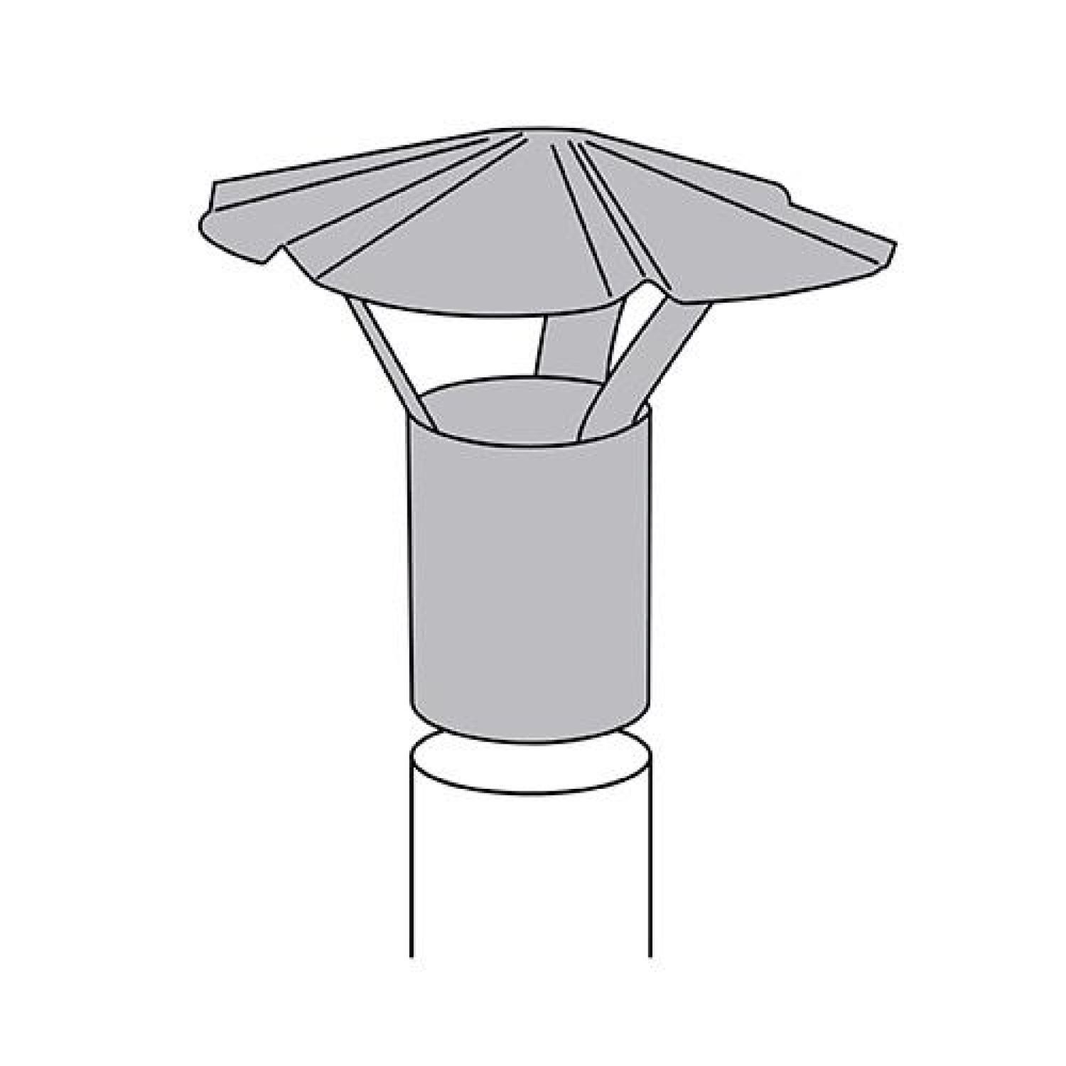 Imperial 7 in. Galvanized Steel Chimney Cap
