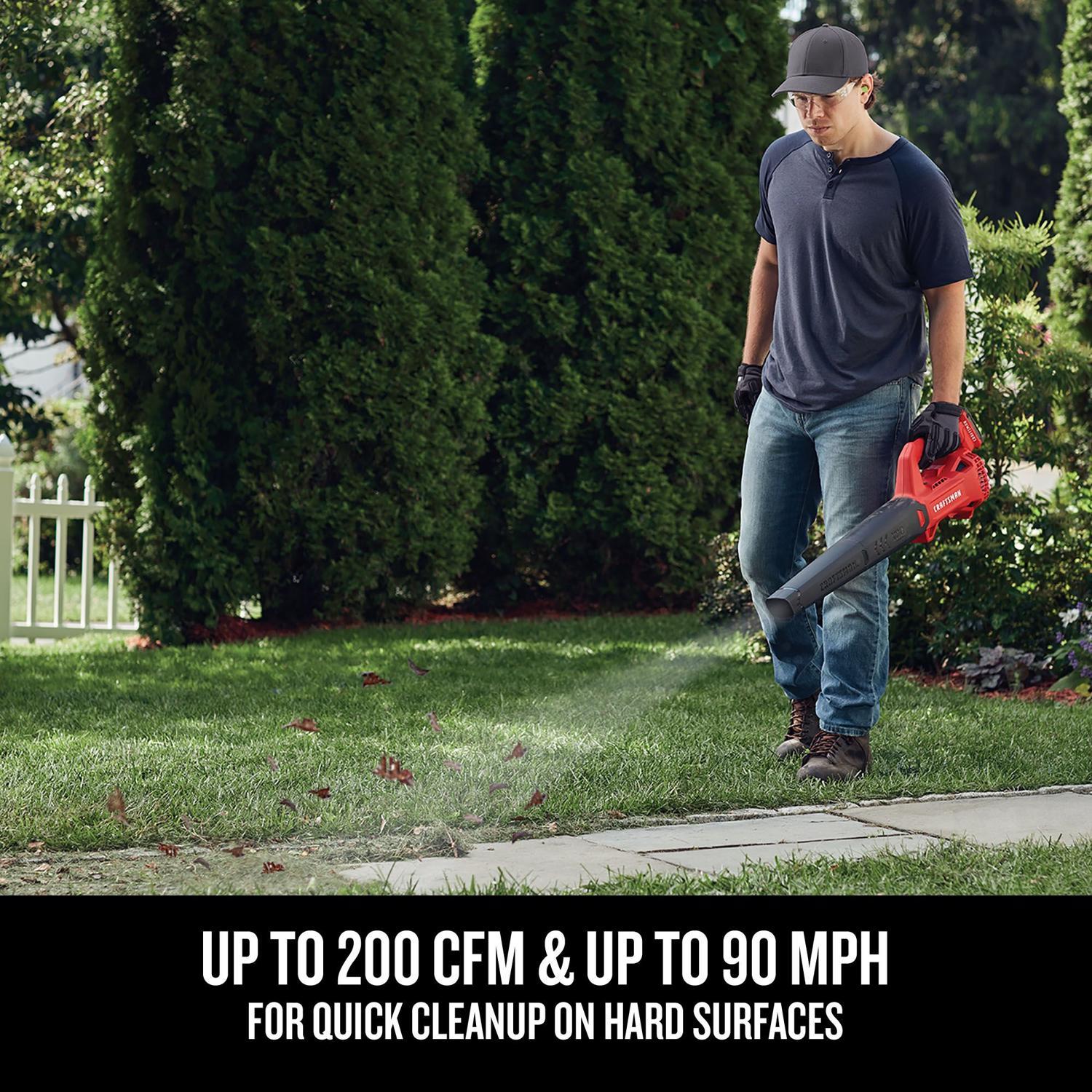 CRAFTSMAN CMCL710M1 90 mph 200 CFM 20 V Battery Handheld Blower Kit (Battery & Charger)