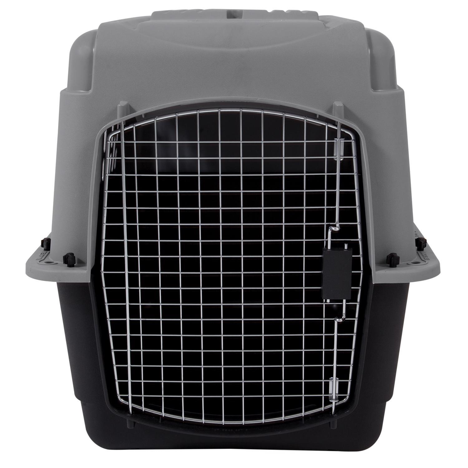 Aspen Pet Pet Porter Medium Plastic Pet Kennel Gray 24 in. H X 22.5 in. W X 32 in. D