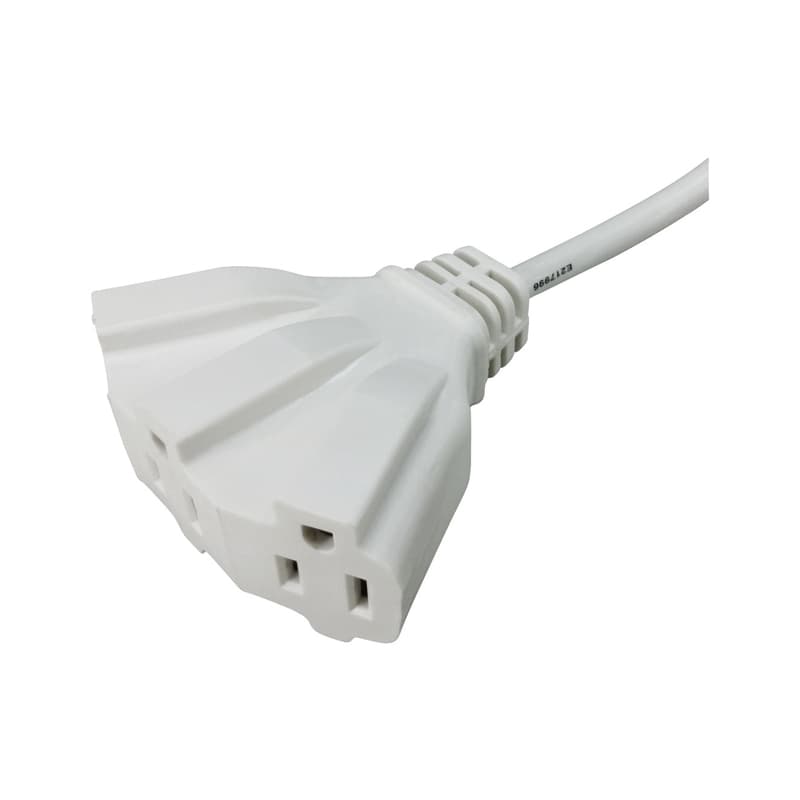 Ace Outdoor 50 ft. L White Triple Outlet Cord 16/3 SJTW