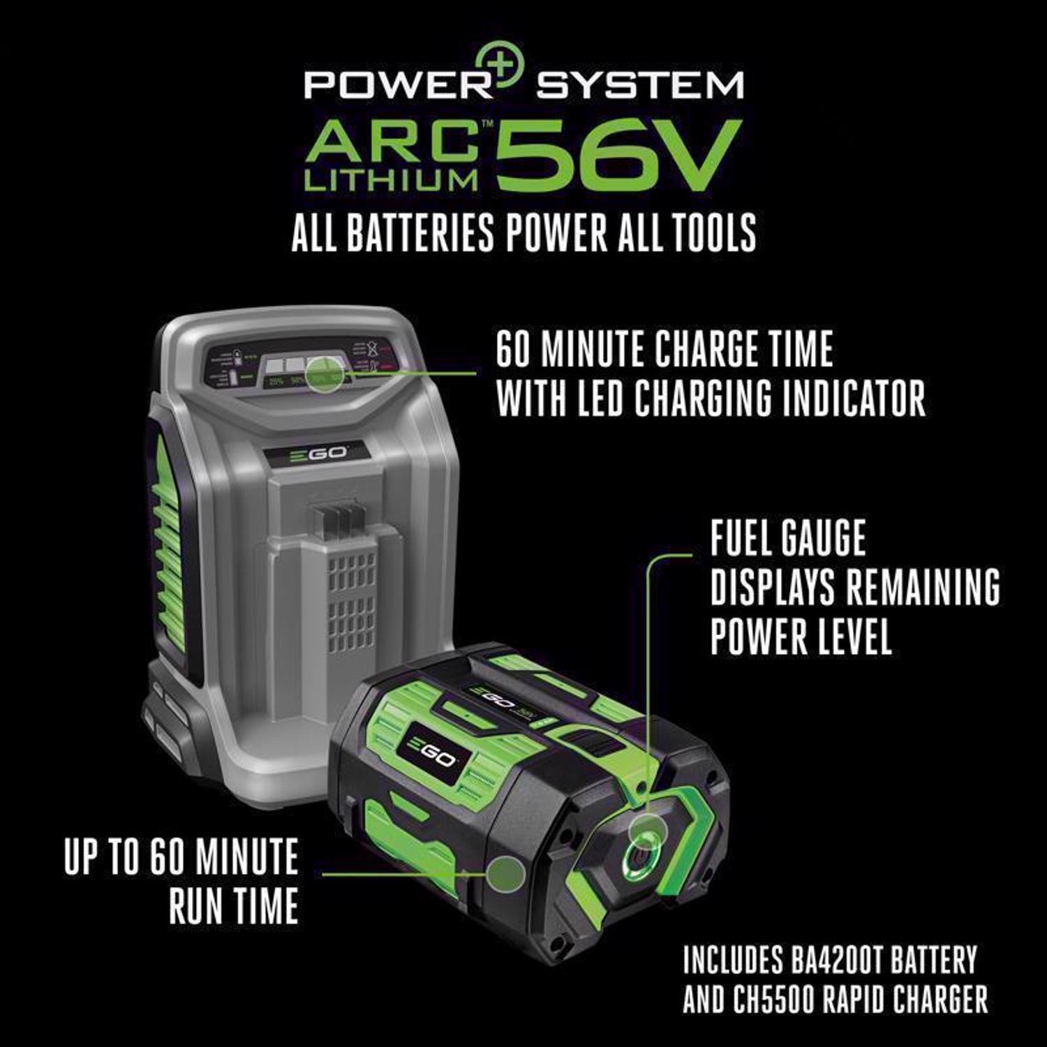 EGO Power+ 800 Series LM2135SP 21 in. 56 V Battery Self-Propelled Lawn Mower Kit (Battery & Charger) W/ 7.5 AH BATTERY