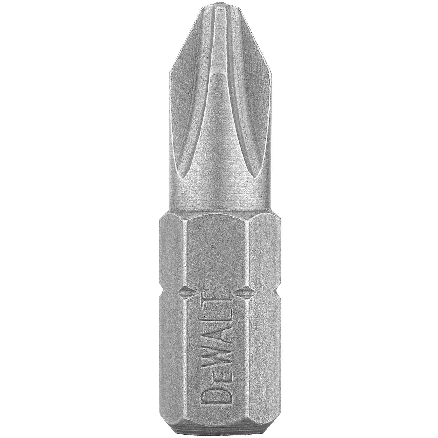 DeWalt Phillips #2 X 1 in. L Screwdriver Bit Heat-Treated Steel 10 pc