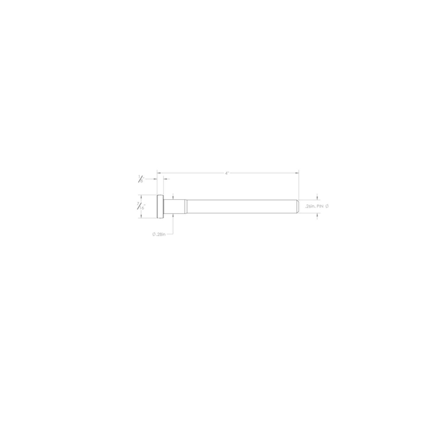 Ace 4 in. L Satin Brass Hinge Pin 3 pk