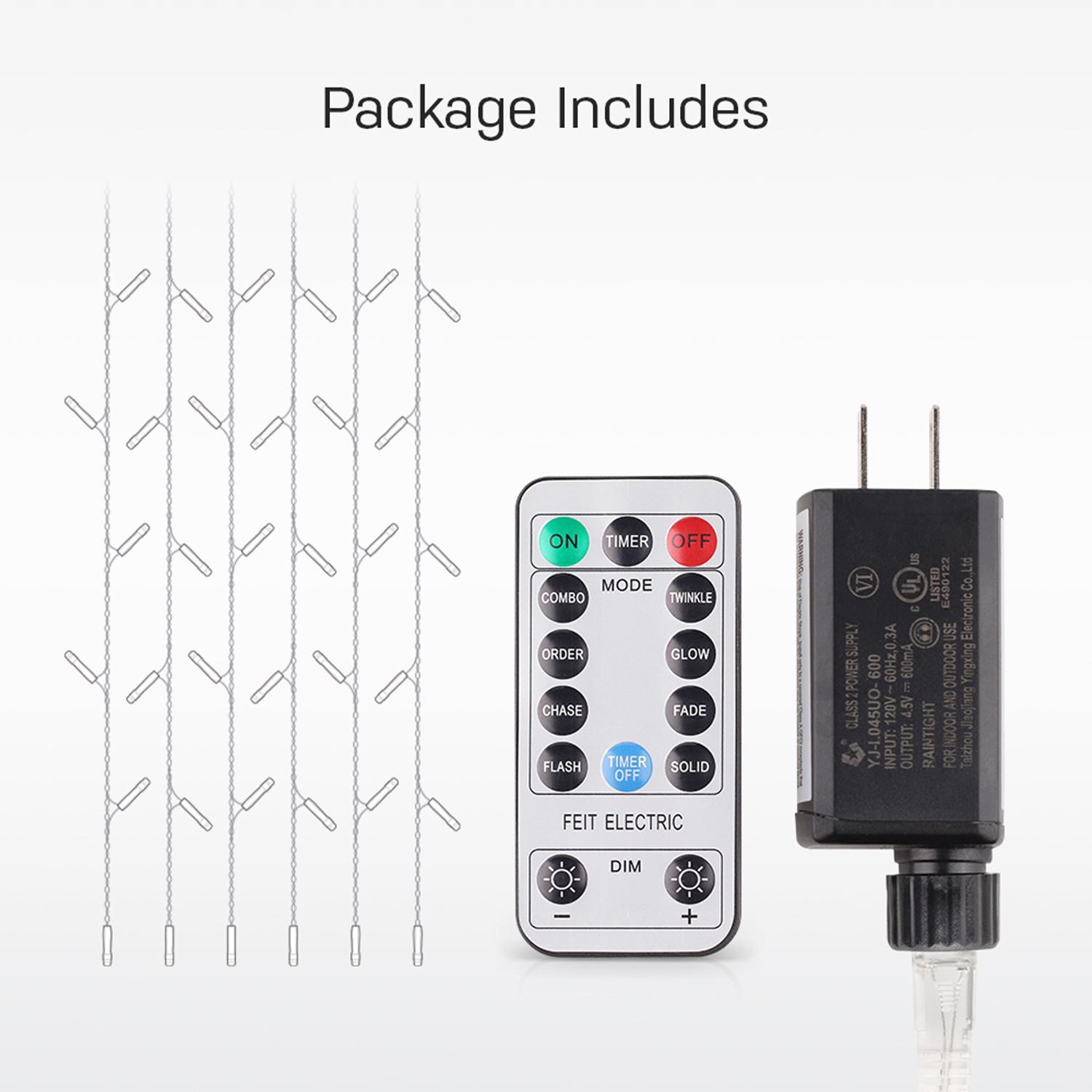 Feit LED String Lights Warm White 5 ft. 120 lights