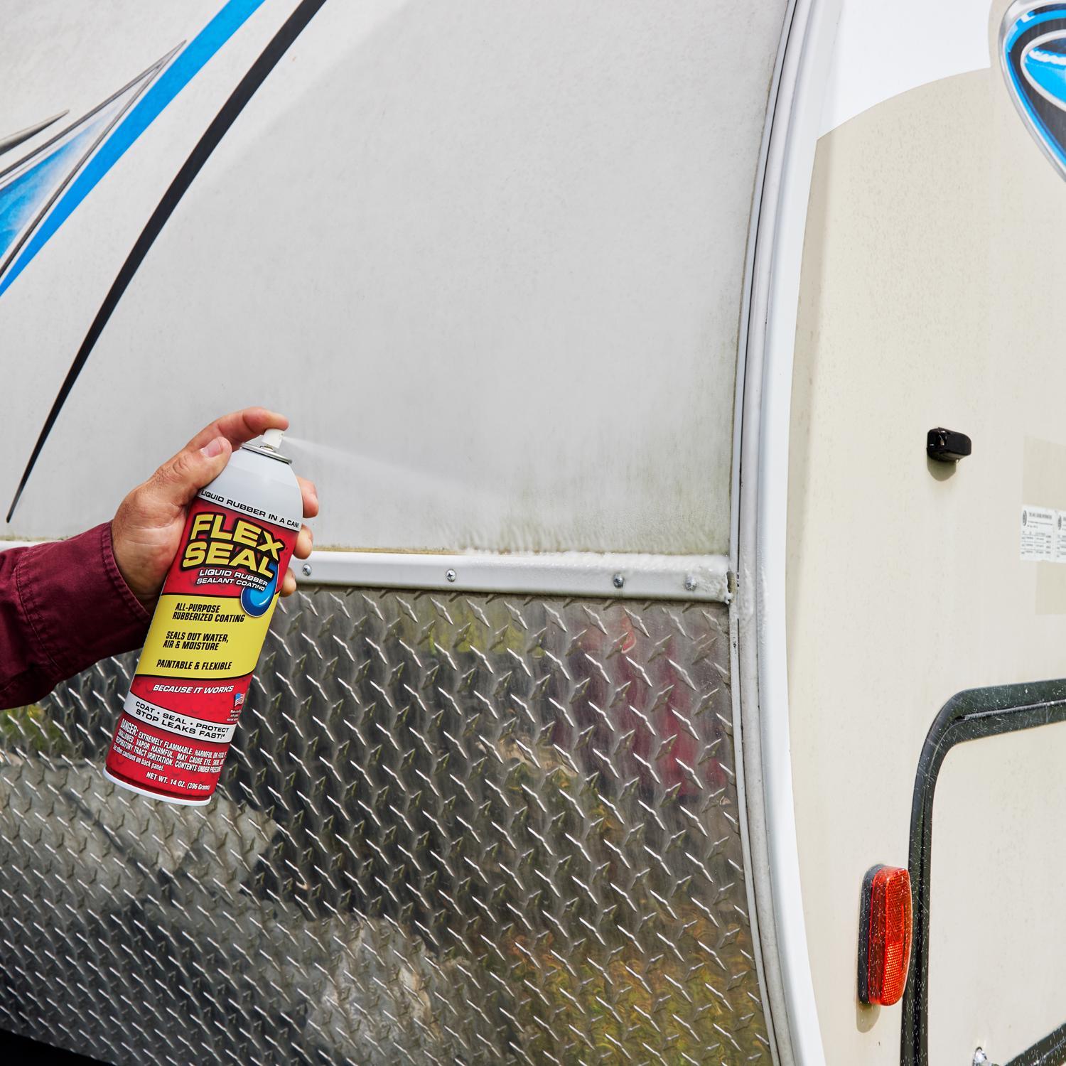 Flex Seal Family of Products Flex Seal Clear Rubber Spray Sealant 14 oz