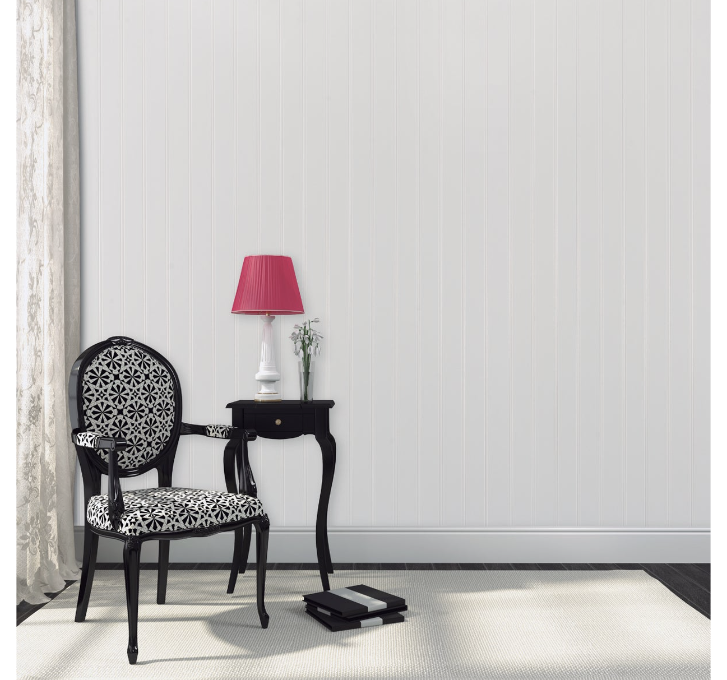 Wall Panel 48" W X 96" L X 3/16" T White - pack of 50