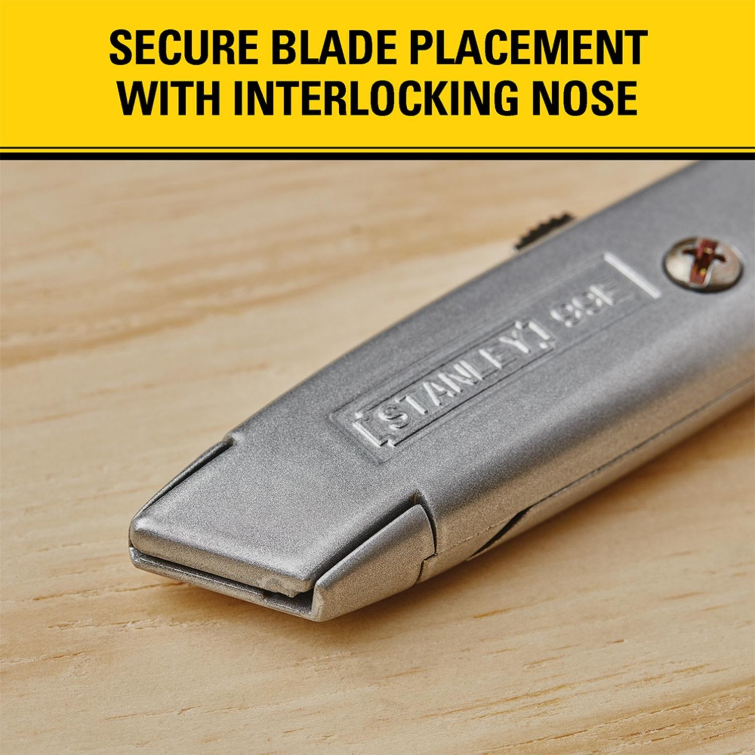 STANLEY Classic 99 6 in. Retractable Utility Knife Gray 1 pk