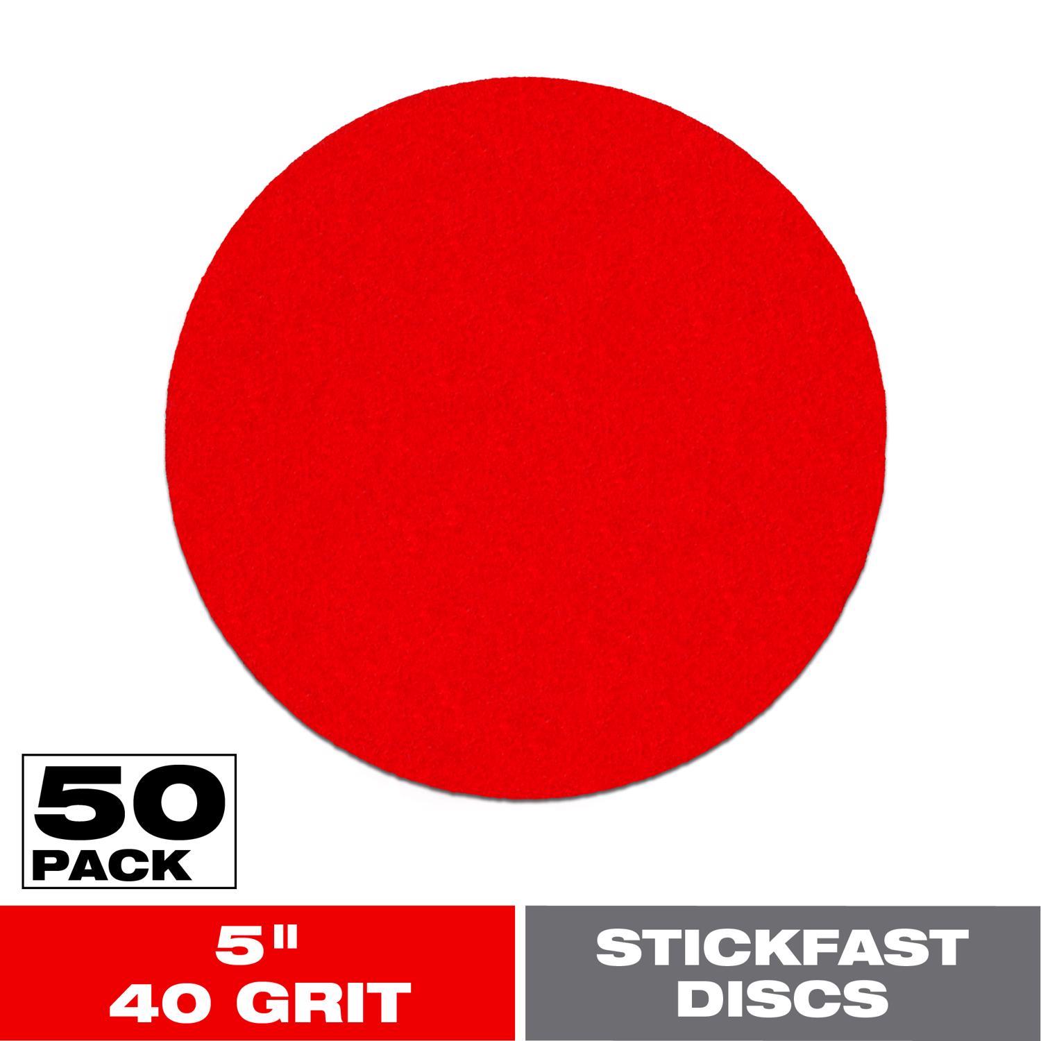 Diablo StickFast 5 in. Ceramic Blend Adhesive Sanding Disc 40 Grit Ultra Coarse 50 pk