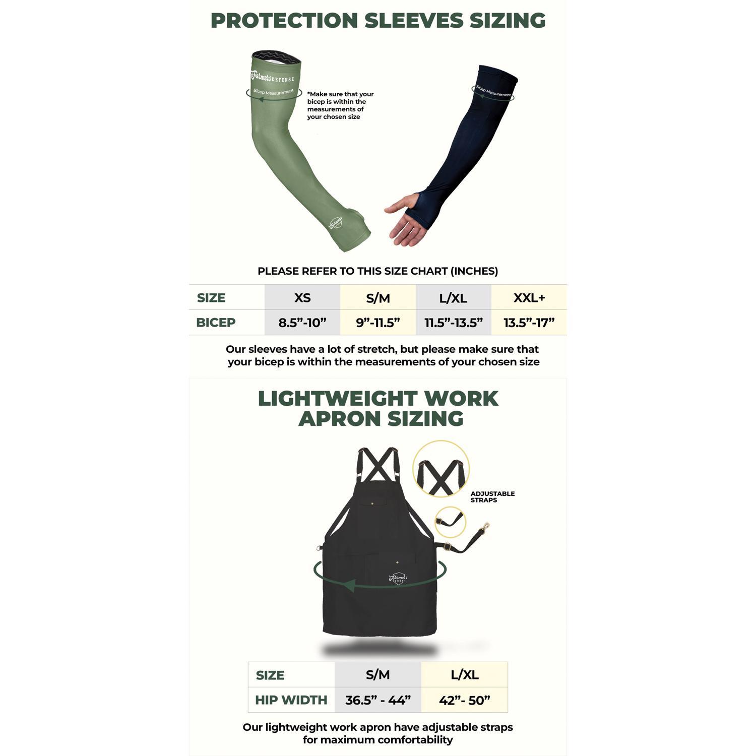Farmers Defense L/XL Polyester/Spandex High-Vis Yellow Protection Sleeves