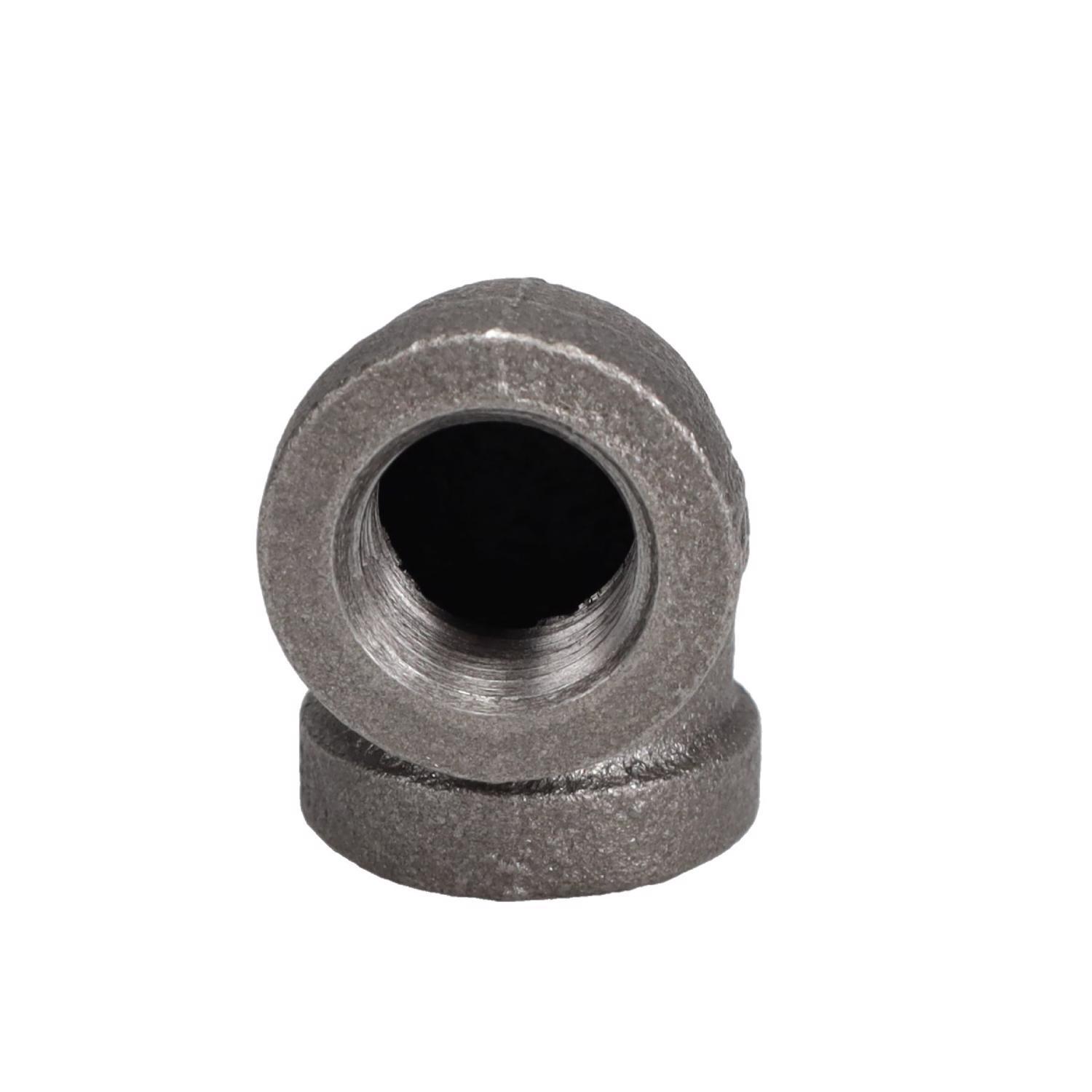 STZ Industries 3/8 in. FIP each X 3/8 in. D FIP Black Malleable Iron 90 Degree Elbow