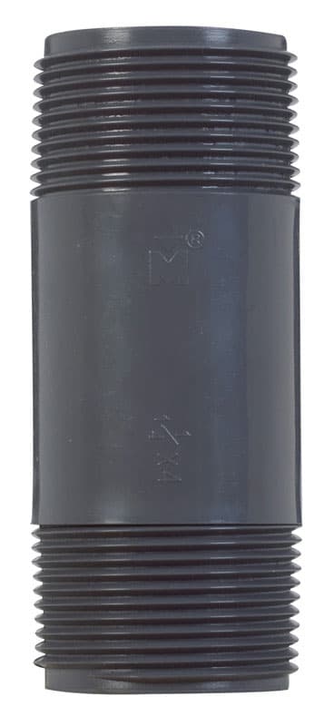 B&K Schedule 80 1-1/4 in. MIP X 1-1/4 in. D MIP PVC 4 in. Nipple 1 pk