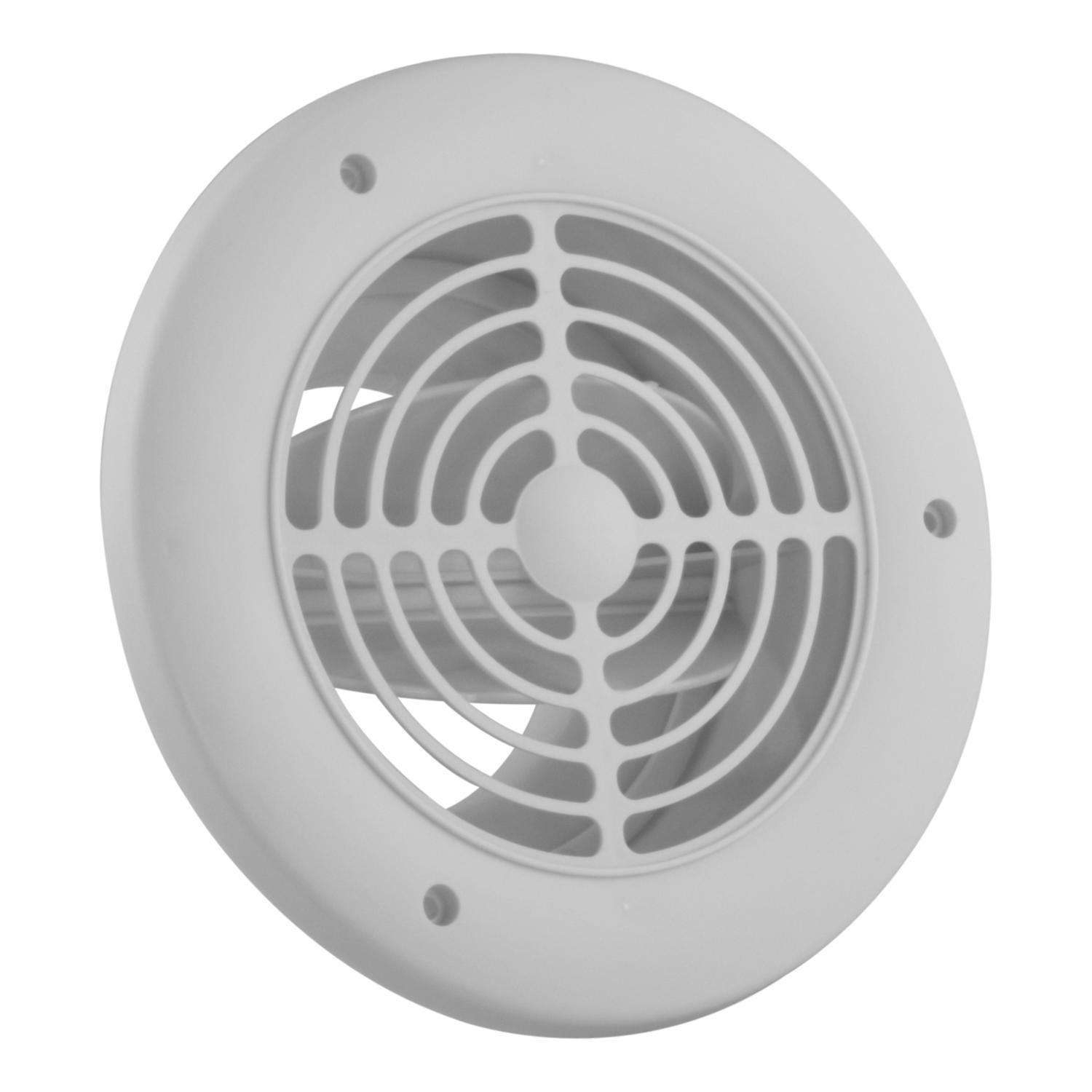 Imperial 4 in. W X 4 in. L White Plastic Exhaust Vent