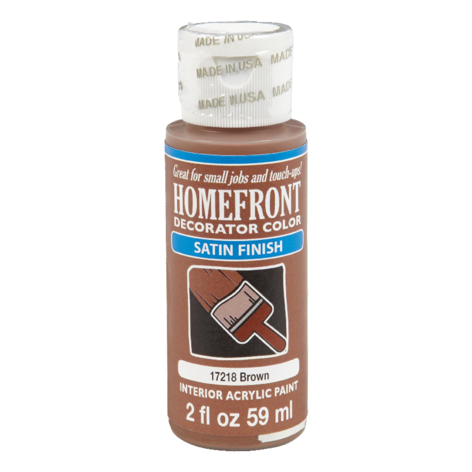 Homefront Satin Brown Hobby Paint 2 oz