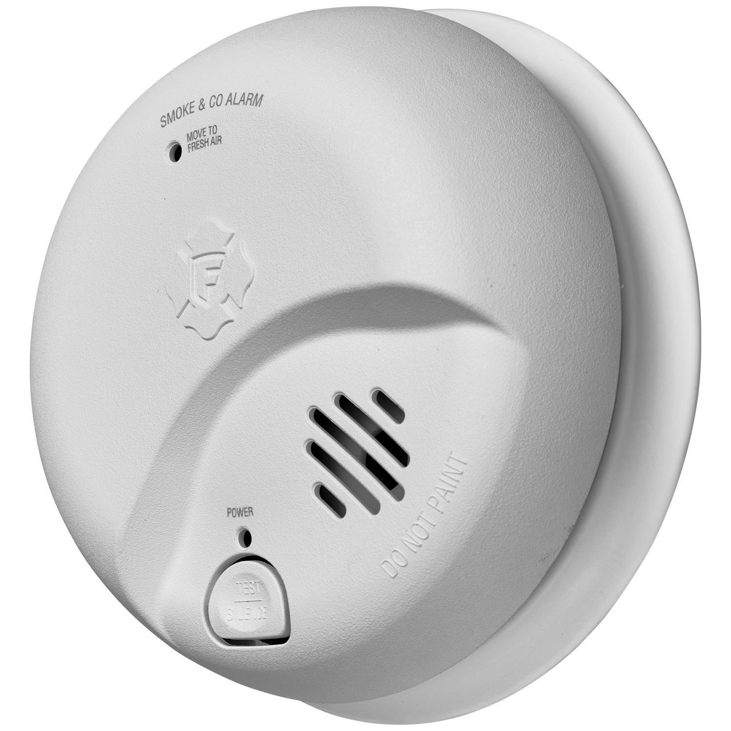 BRK Hard-Wired w/Battery Back-Up Ionization Smoke and Carbon Monoxide Detector 6 pk