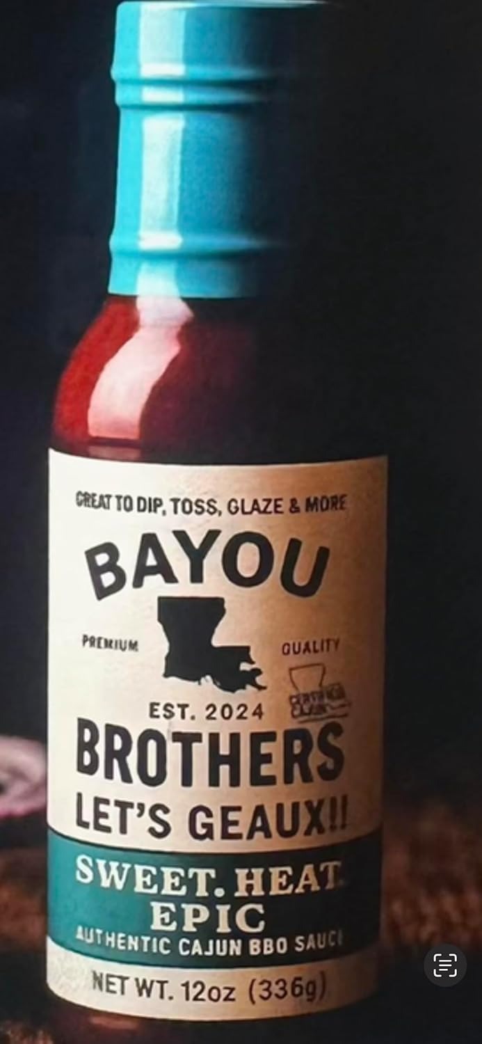 Bayou Brothers Lets Geaux Sweet Heat Epic Authentic Cajun BBQ Sauce