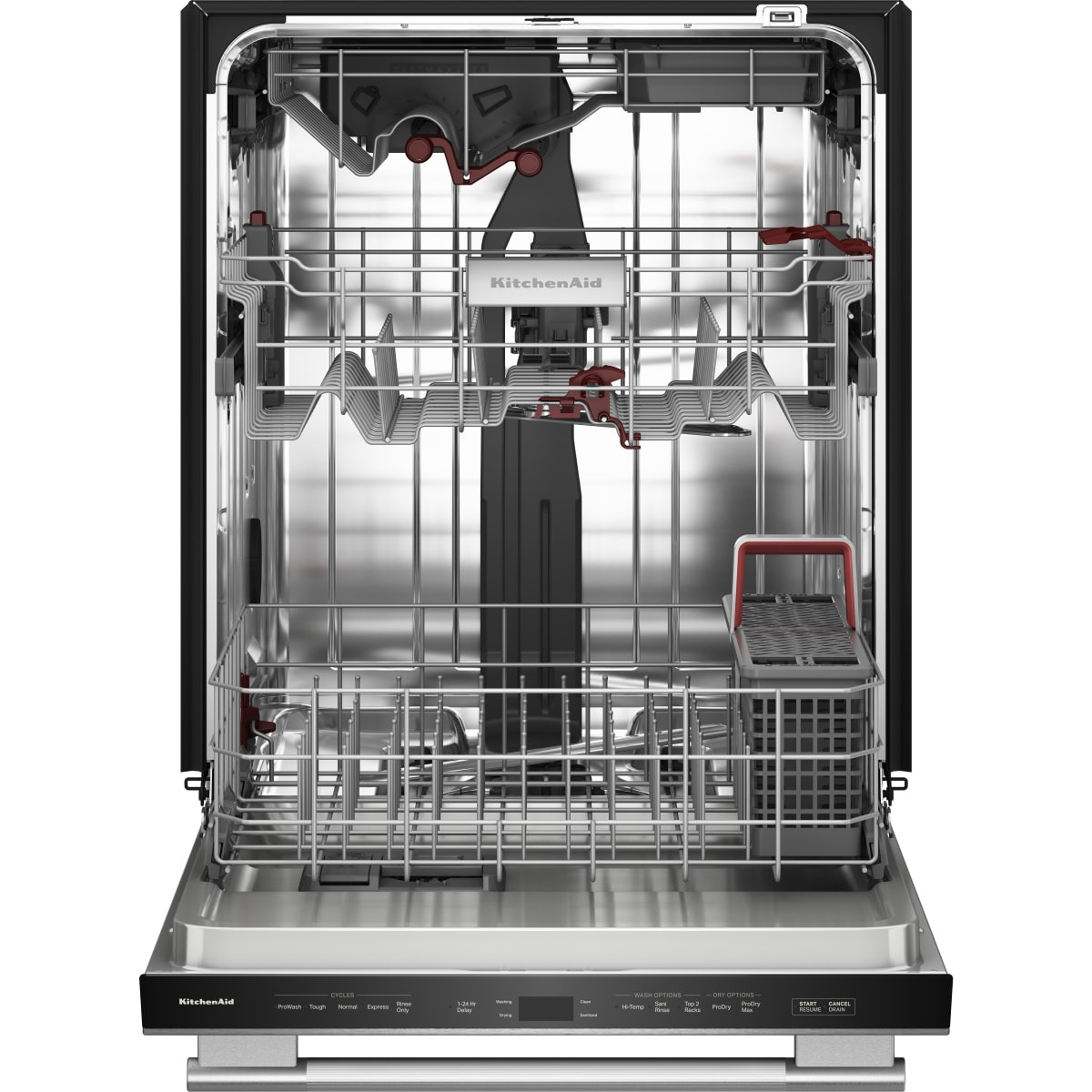 KitchenAid 24 in. Fully Integrated Built-In Dishwasher with 16 Place Settings