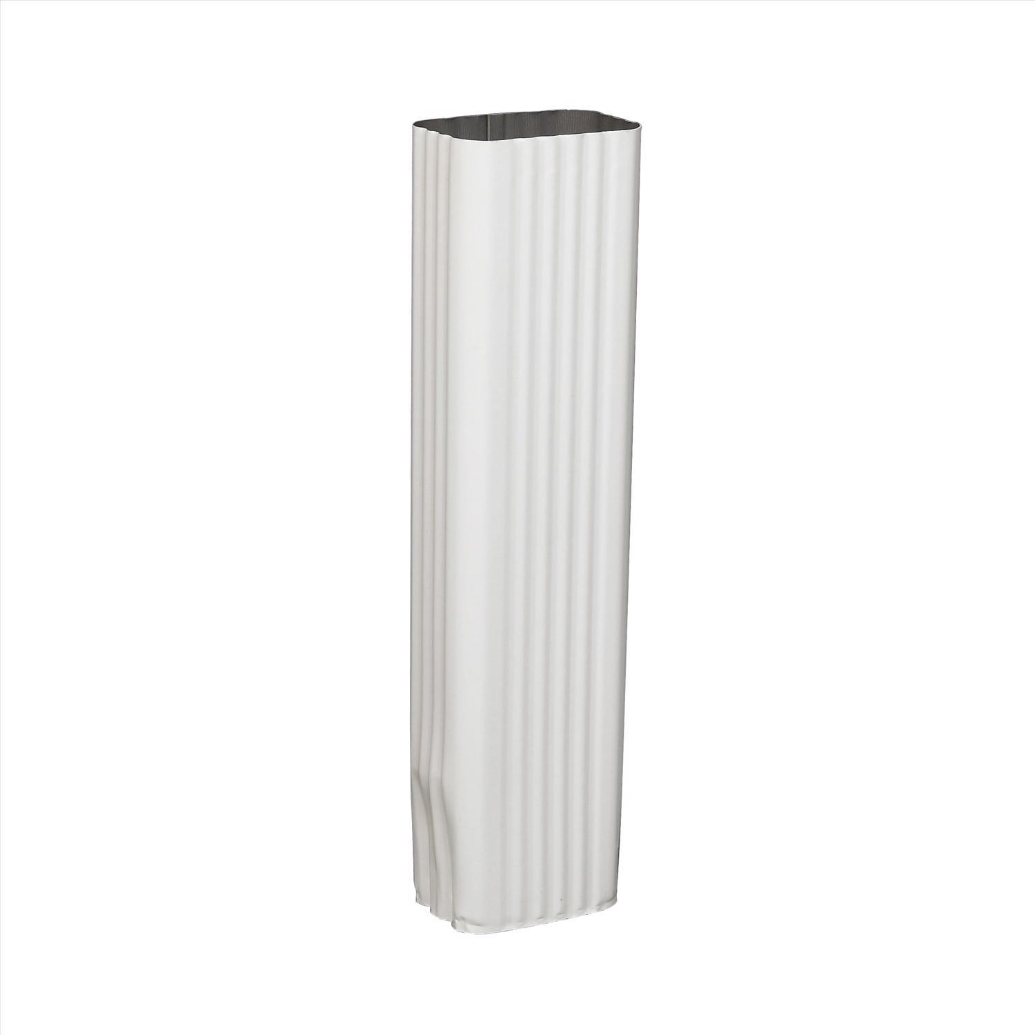 Amerimax 3 in. H X 4.25 in. W X 15 in. L White Aluminum K Downspout Extension