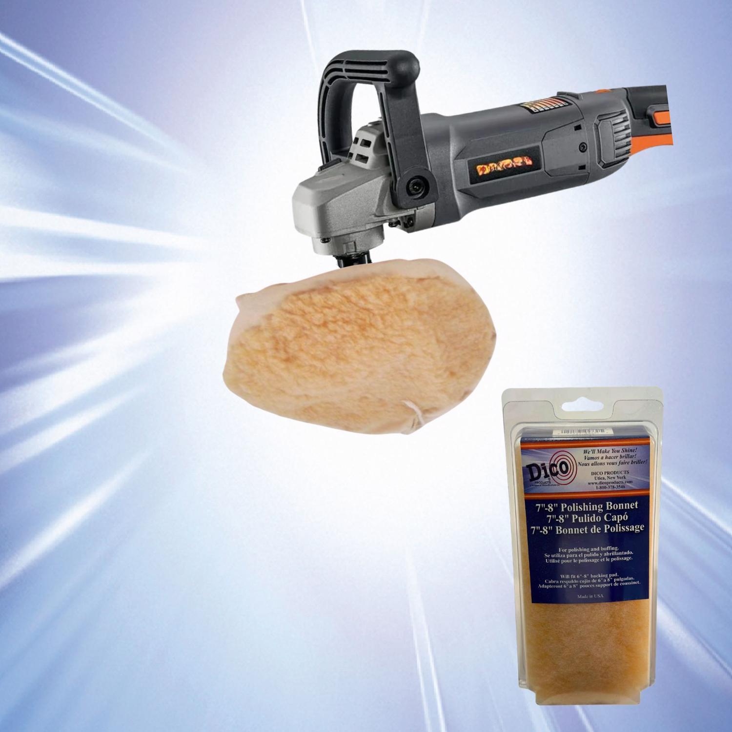 Dico Cordless 8 in. Polishing Bonnet