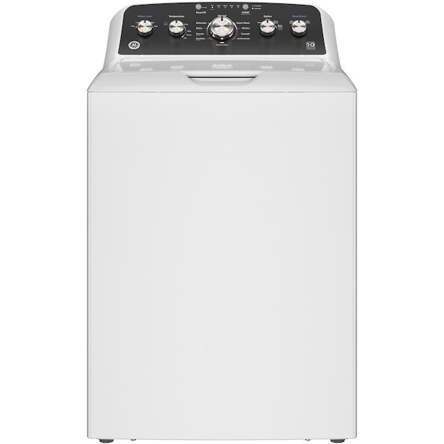 GE 4.5-cu ft High Efficiency Agitator Medium Top-Load Washer, White