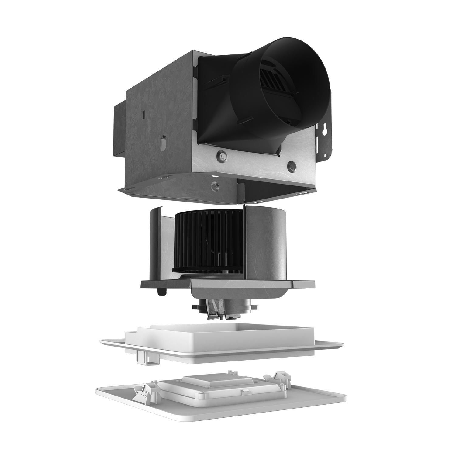 Broan-NuTone Roomside Series 80 CFM 1.5 Sones Bathroom Exhaust Fan with Light