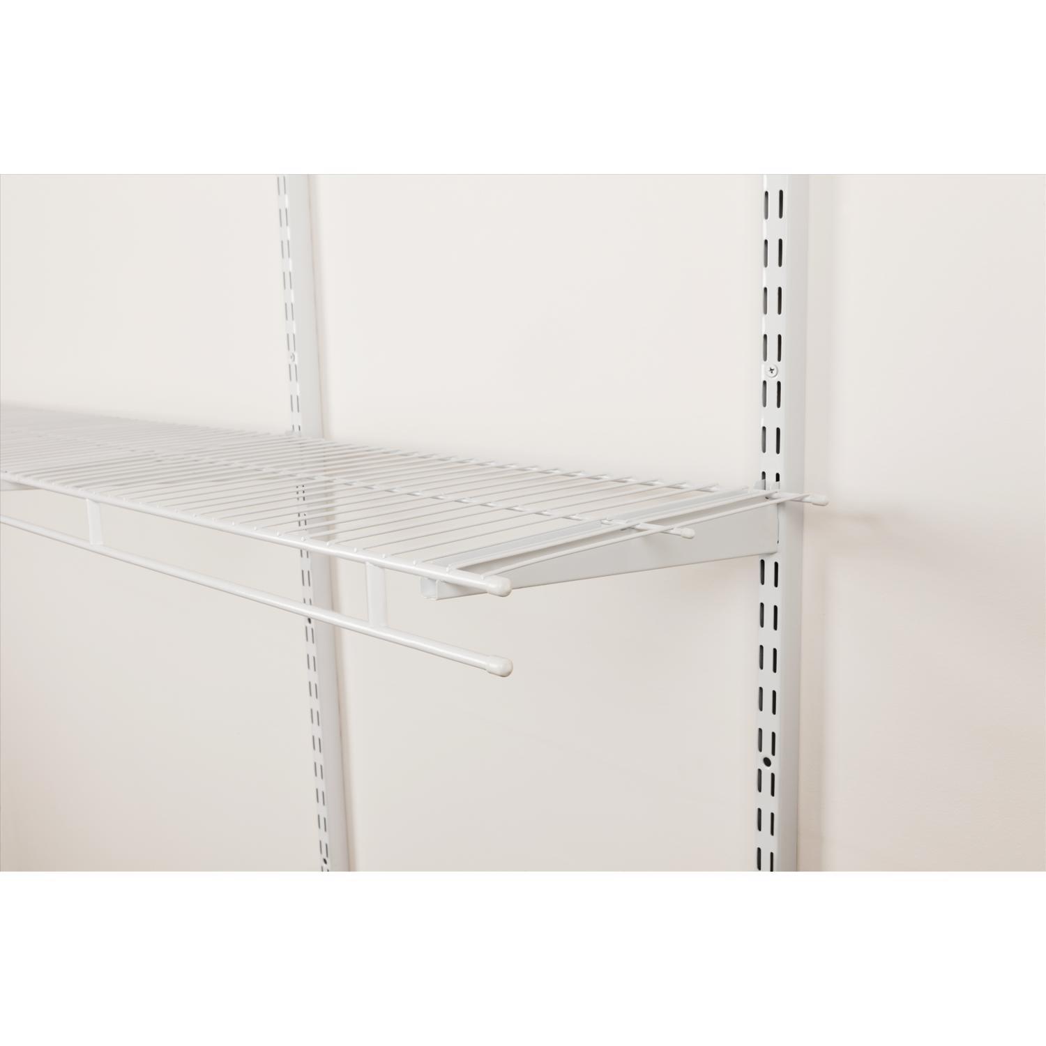 Rubbermaid 96 in. H X 12 in. W X 1.9 in. L Steel Wardrobe Shelf