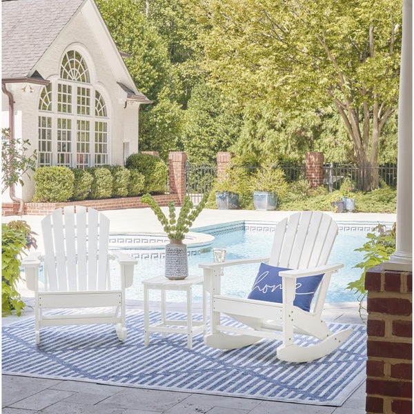 Ashley Adirondack Rocker Sundown Treasure White