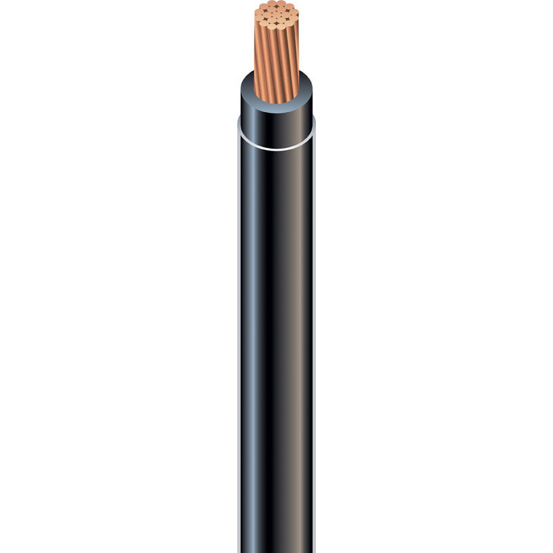 Southwire 500 ft. 10/1 THHN Stranded Wire Black - Sold by the foot