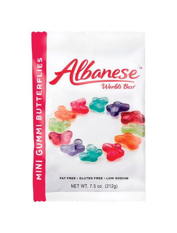 Albanese Assorted Gummy Butterflies Candy 7.5 Oz