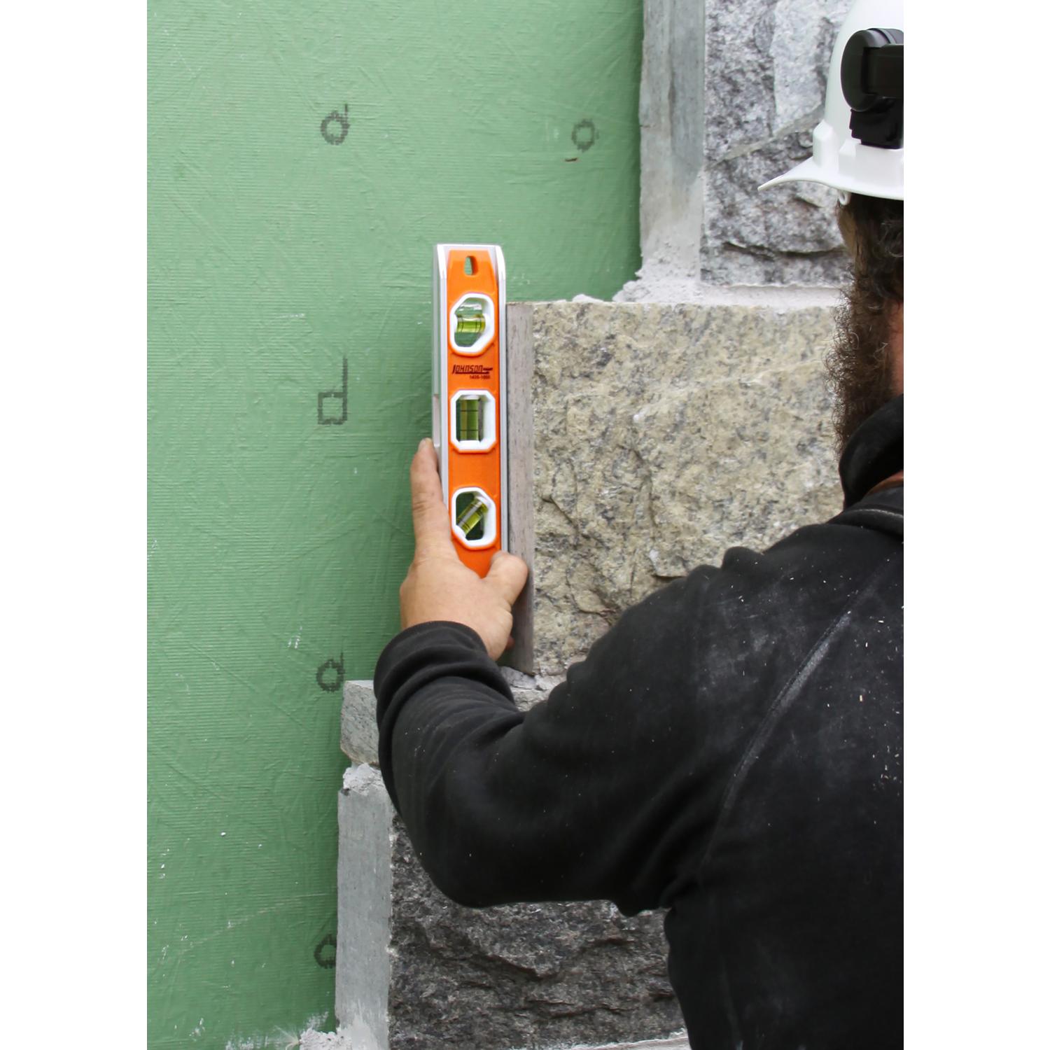 Johnson 10 in. Aluminum Magnetic Torpedo Level 3 vial