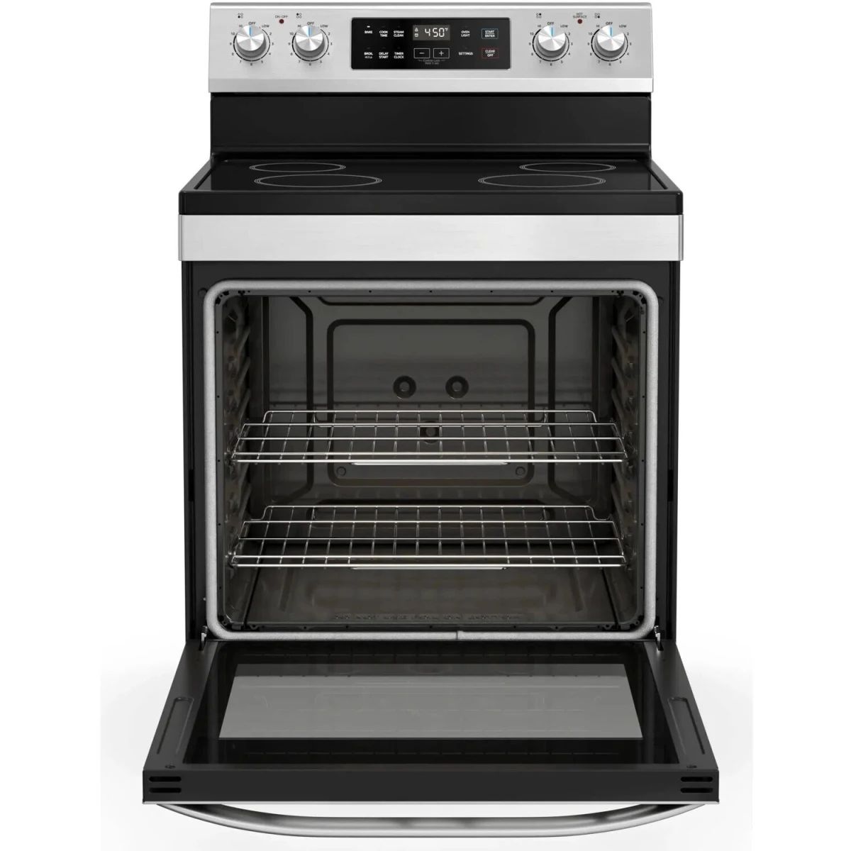 Midea 30 in. Stainless Steel Freestanding Electric Range with 4 Radiant Elements, 6.3 cu. ft