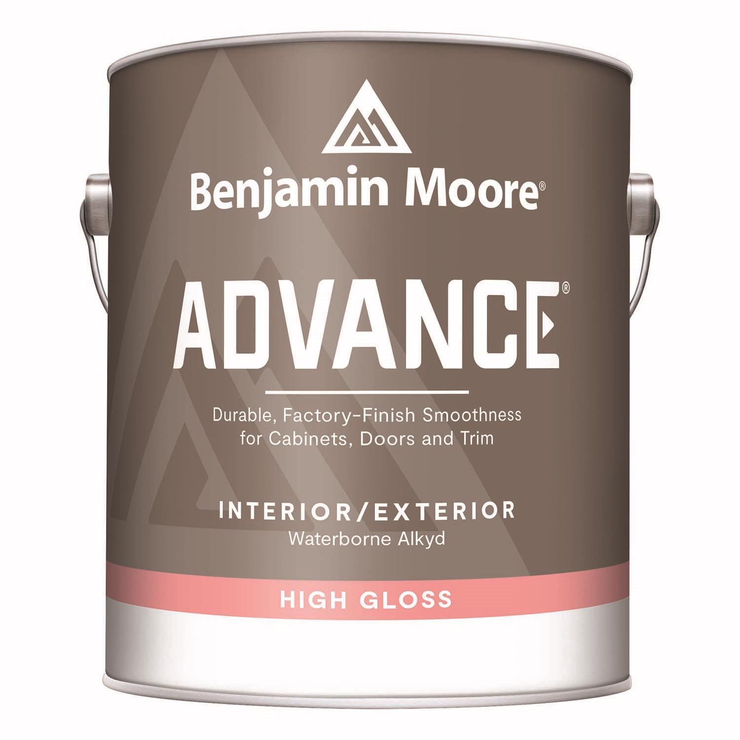 Benjamin Moore Advance High-Gloss White Paint Exterior and Interior 1 gal