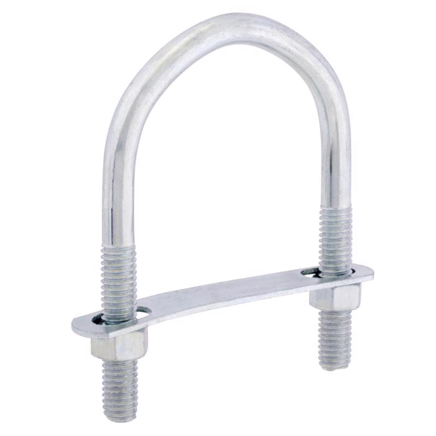 Hampton 3/8 in. X 3 in. W X 4-1/8 in. L Coarse Zinc-Plated Steel U-Bolt