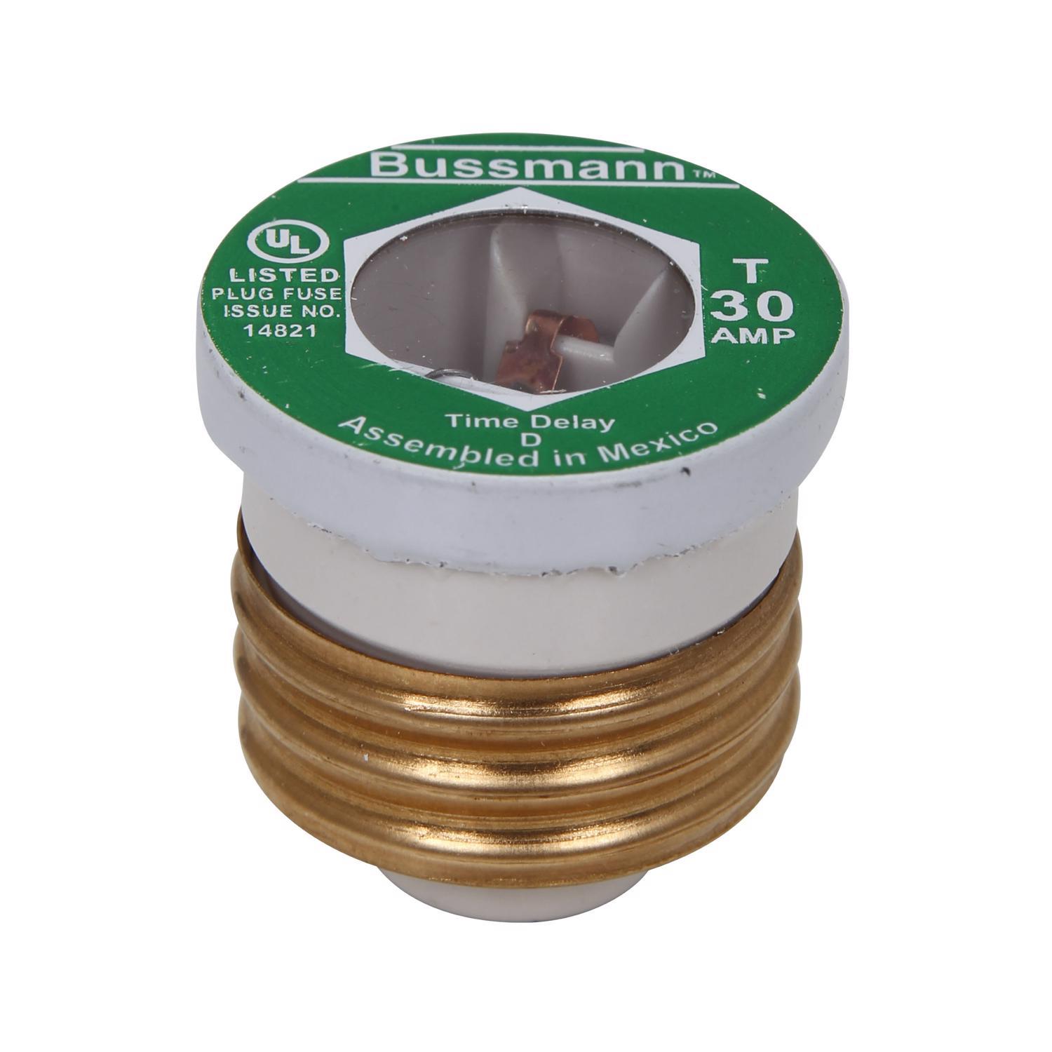 Bussmann 30 amps Time Delay Plug Fuse 2 pk